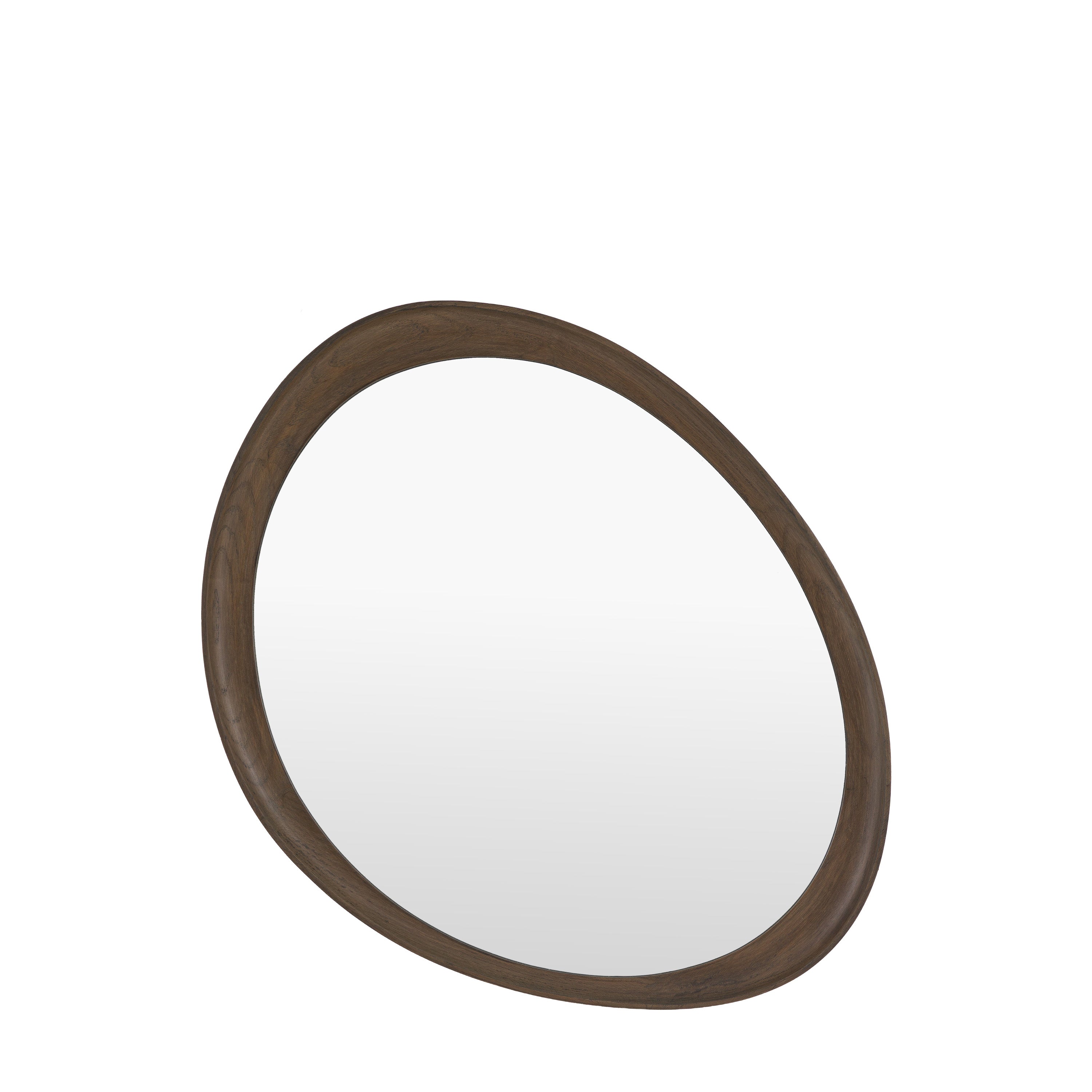 Copenhagen Pebble Mirror Walnut - product view