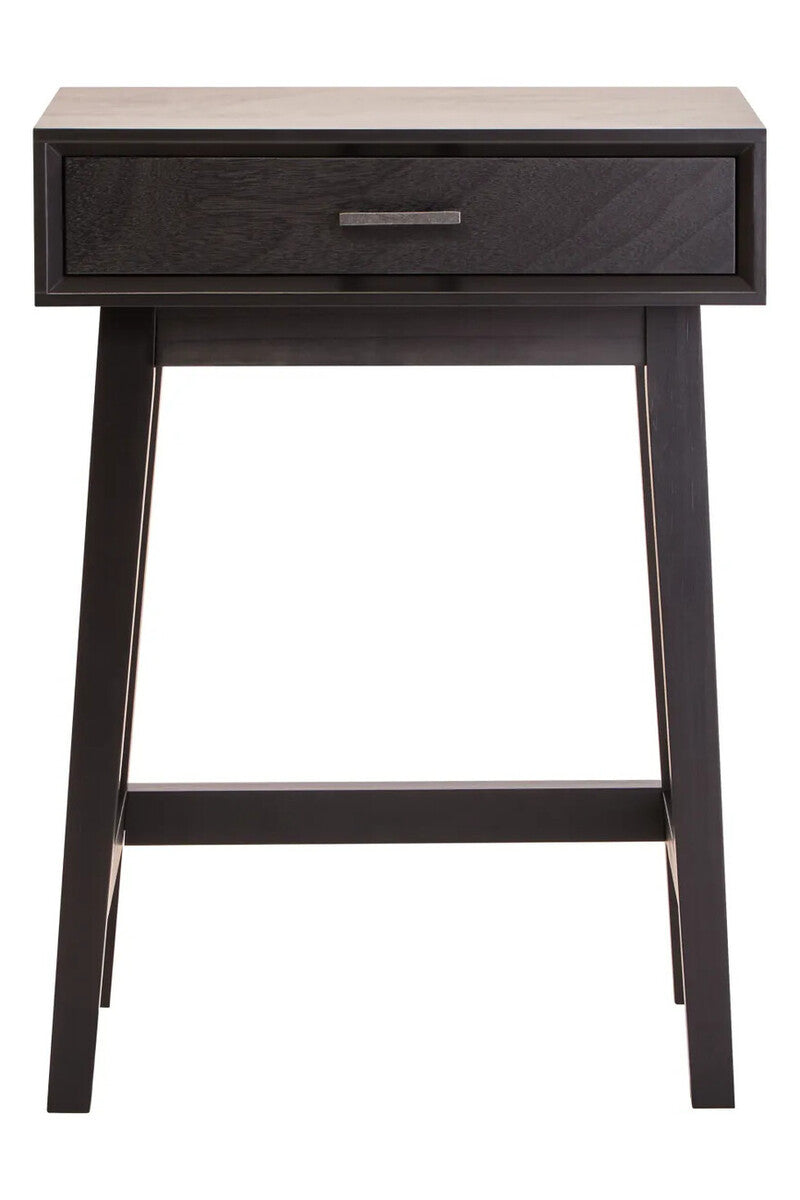 Norton Black Bedside Table 66cm