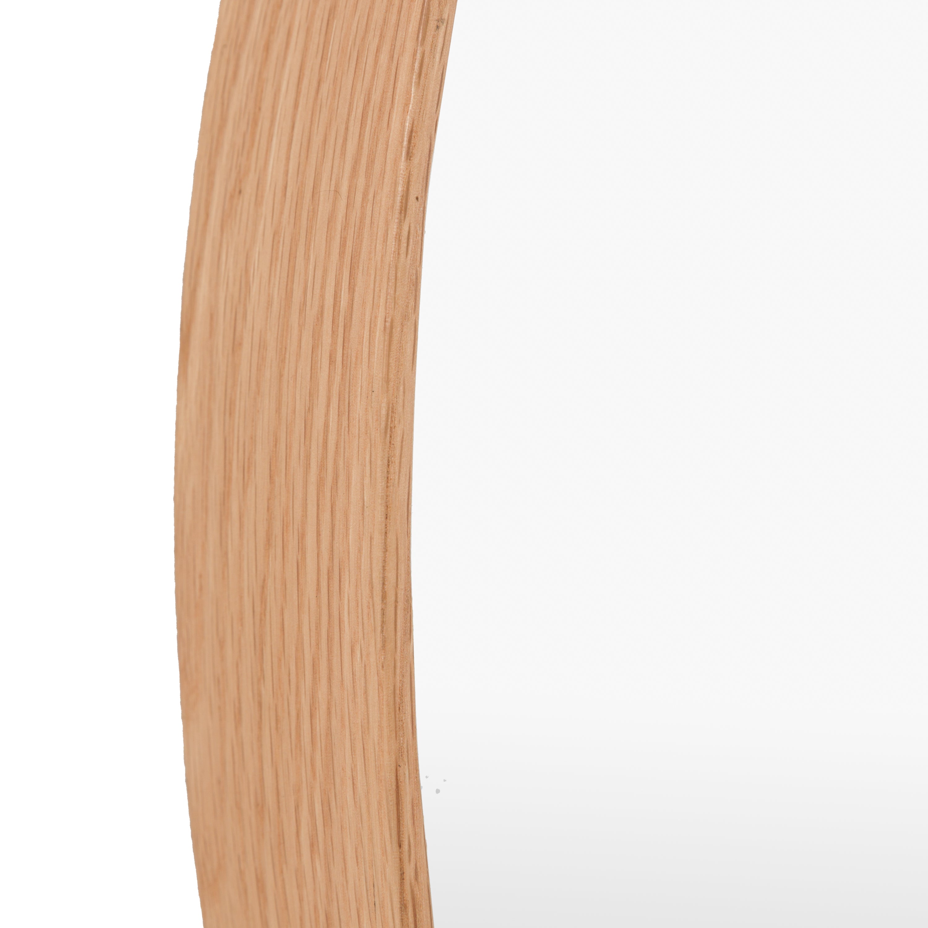 Helsinki Round Mirror Oak - detail and lifestyle view 4