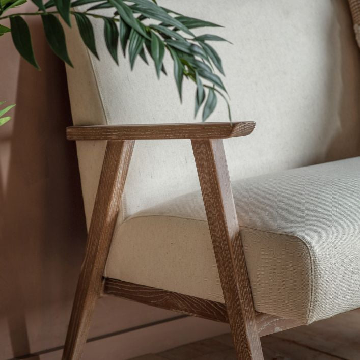 Barret Natural Linen 2 Seat Sofa