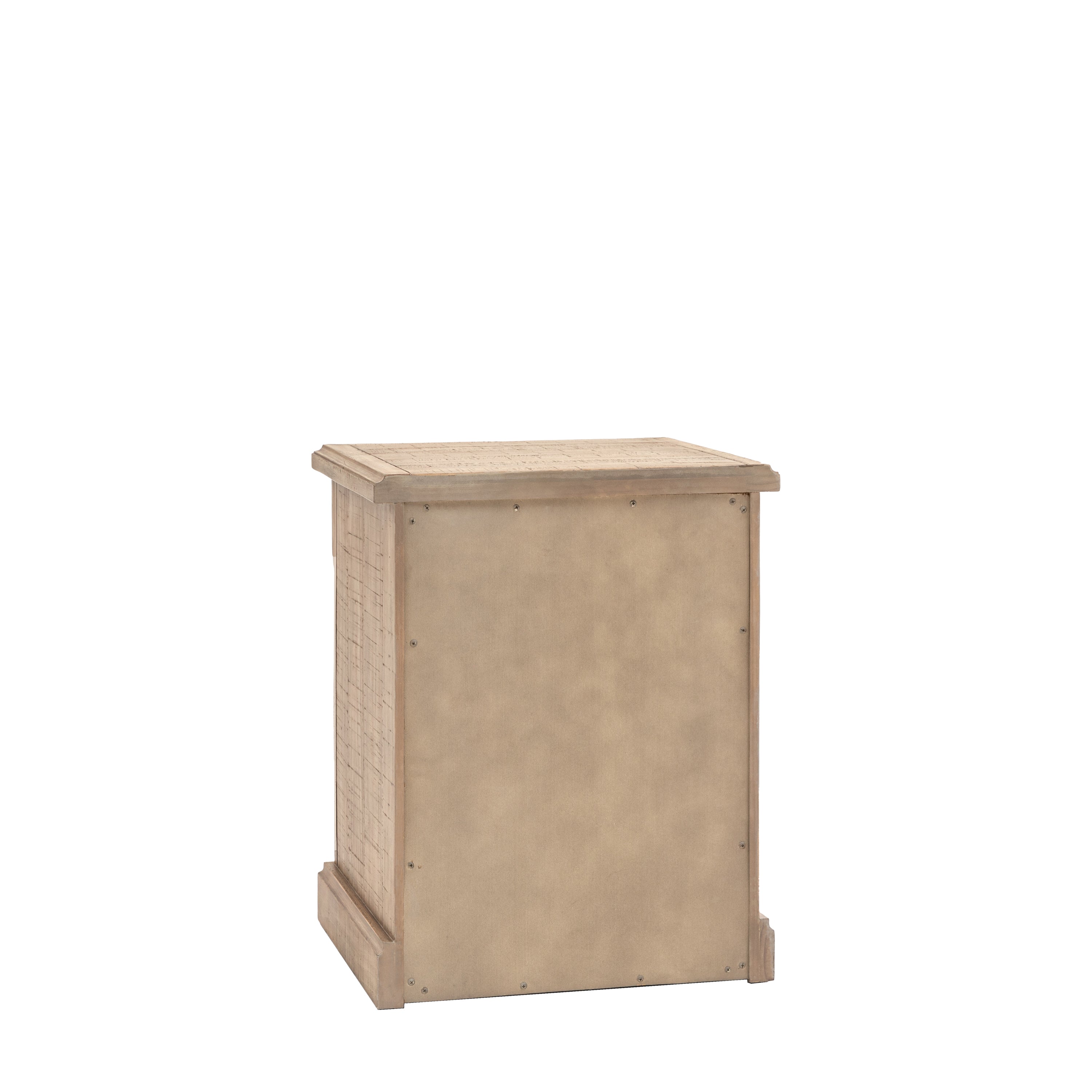 Bromley Natural 3 Drawer Bedside Table - detail and lifestyle view 5