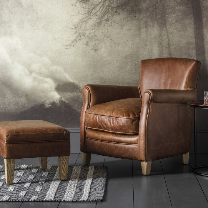 Sir Alfred Vintage Leather Chair