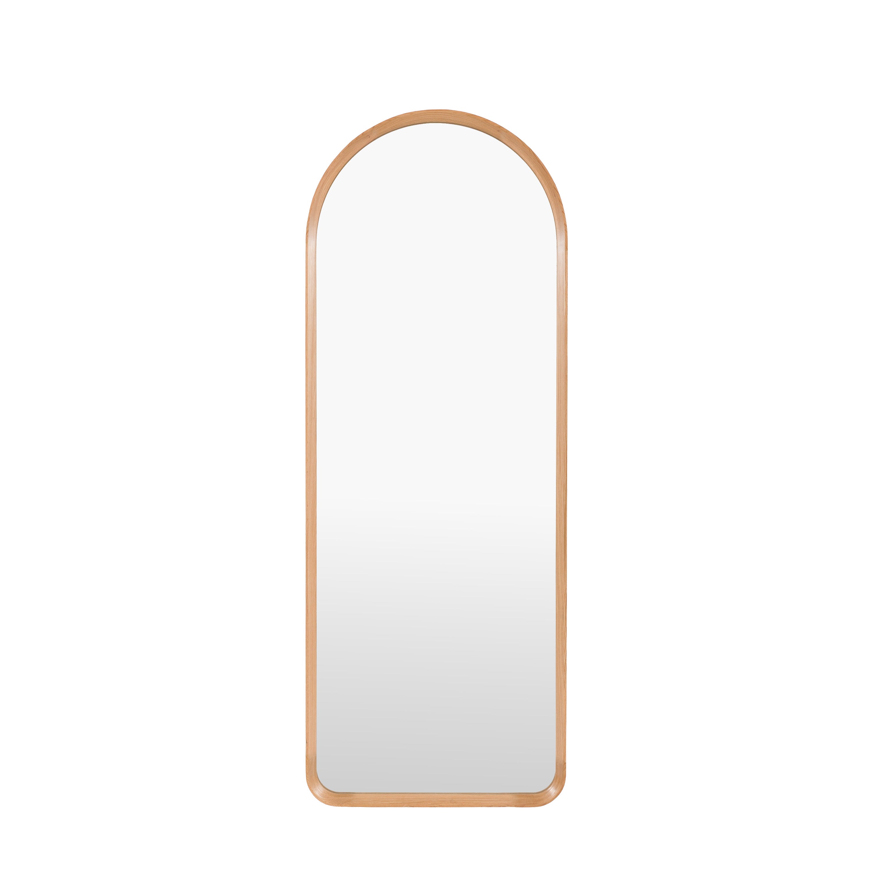 Helsinki Arch Leaner Mirror Oak - product view