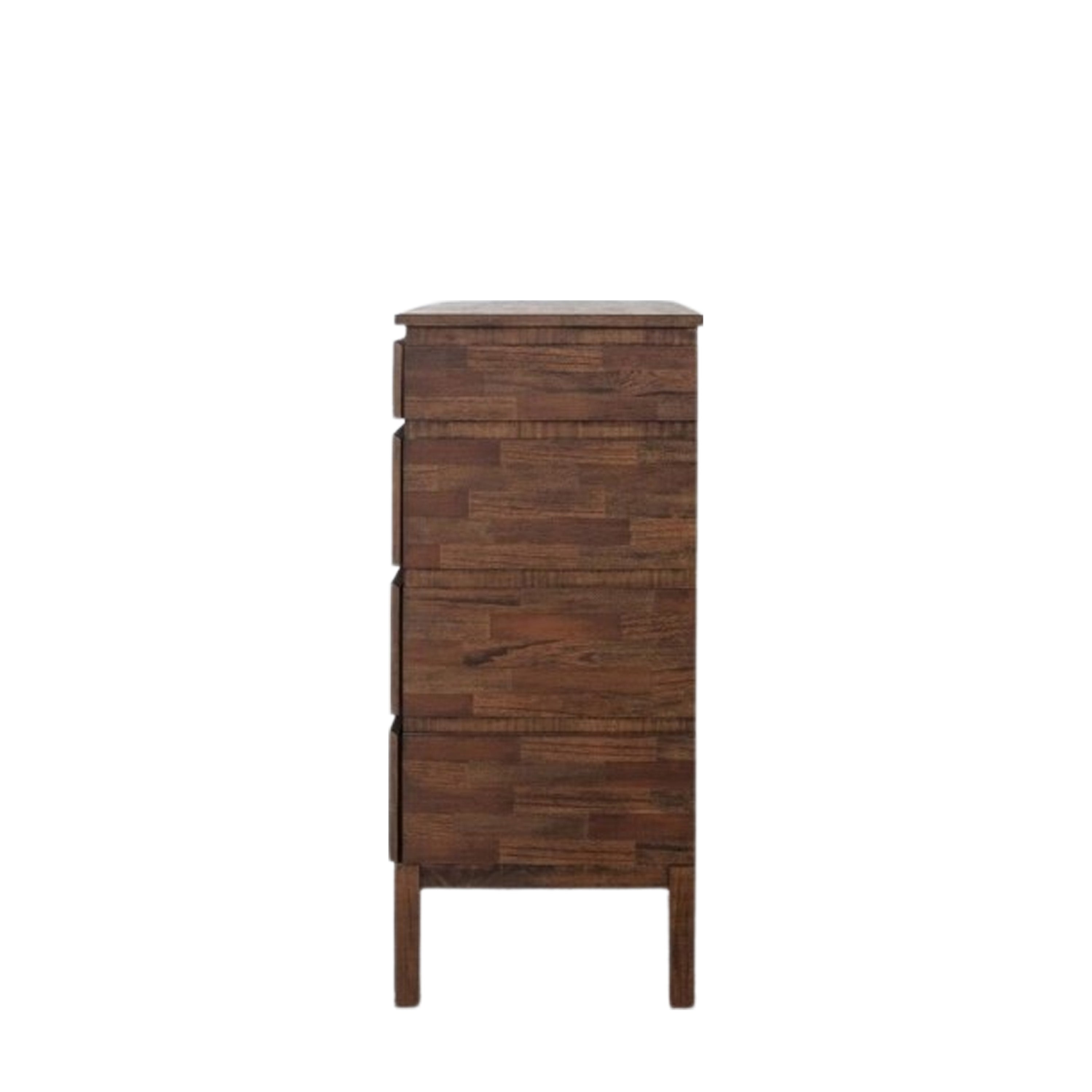 LAYLAH Brown 4 Drawer Chest of Drawers - detail and lifestyle view 7