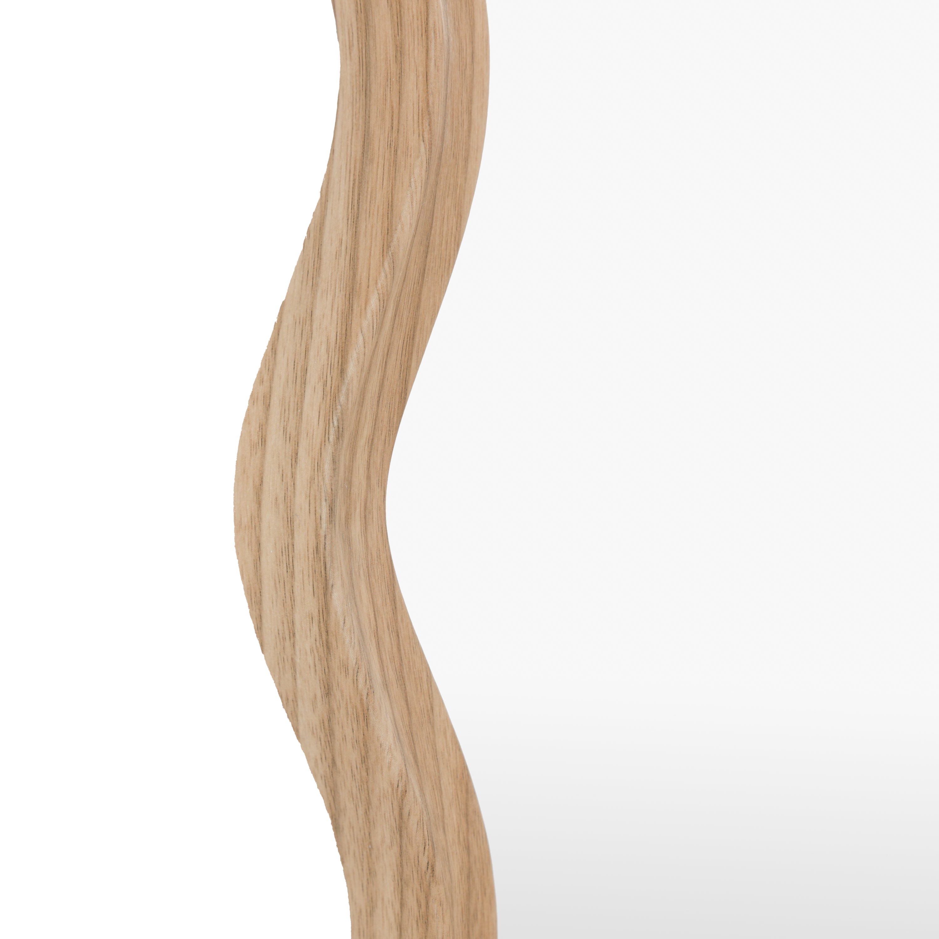 Wiggle Leaner Mirror Oak - detail and lifestyle view 8