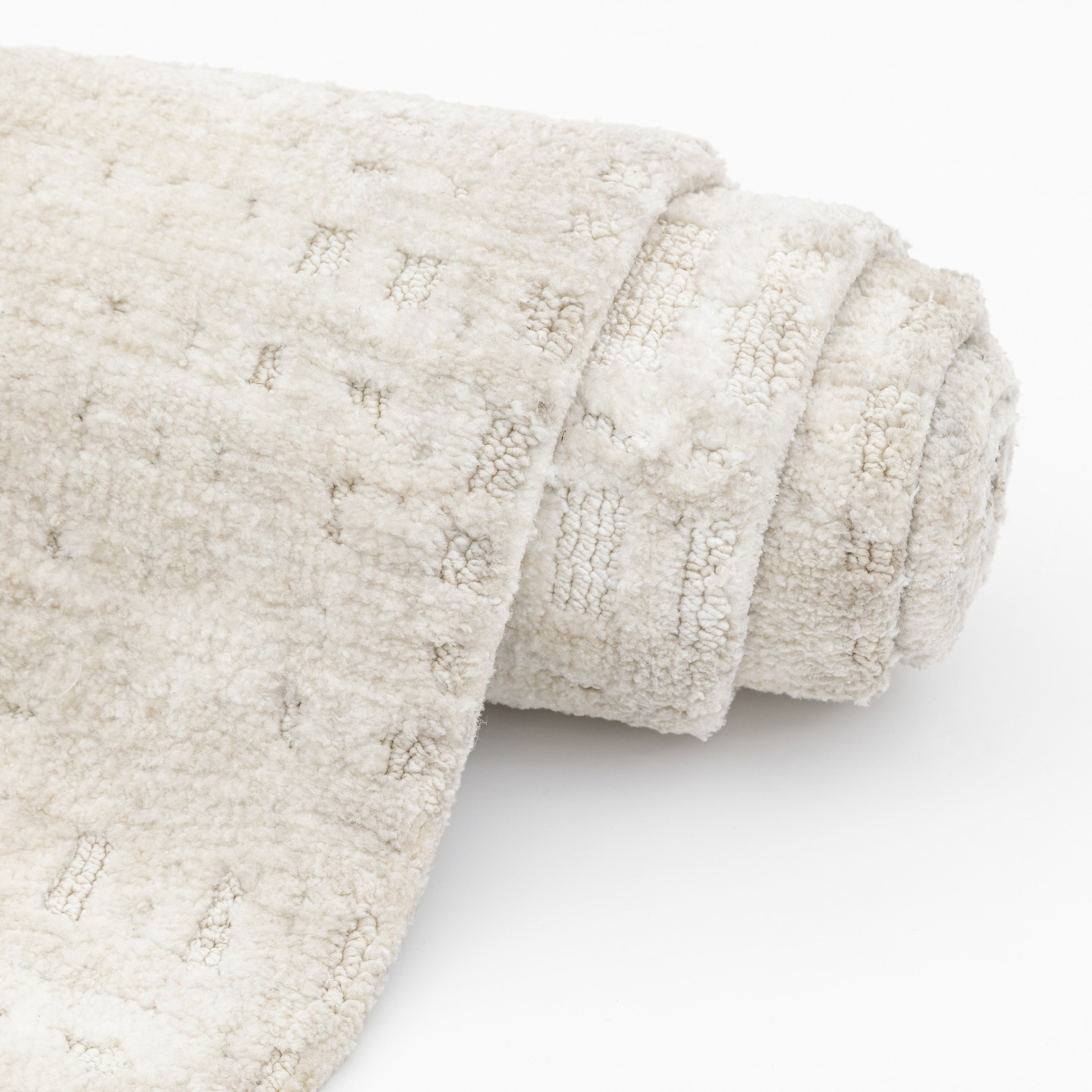 Saf Natural Rug - detail and lifestyle view 4