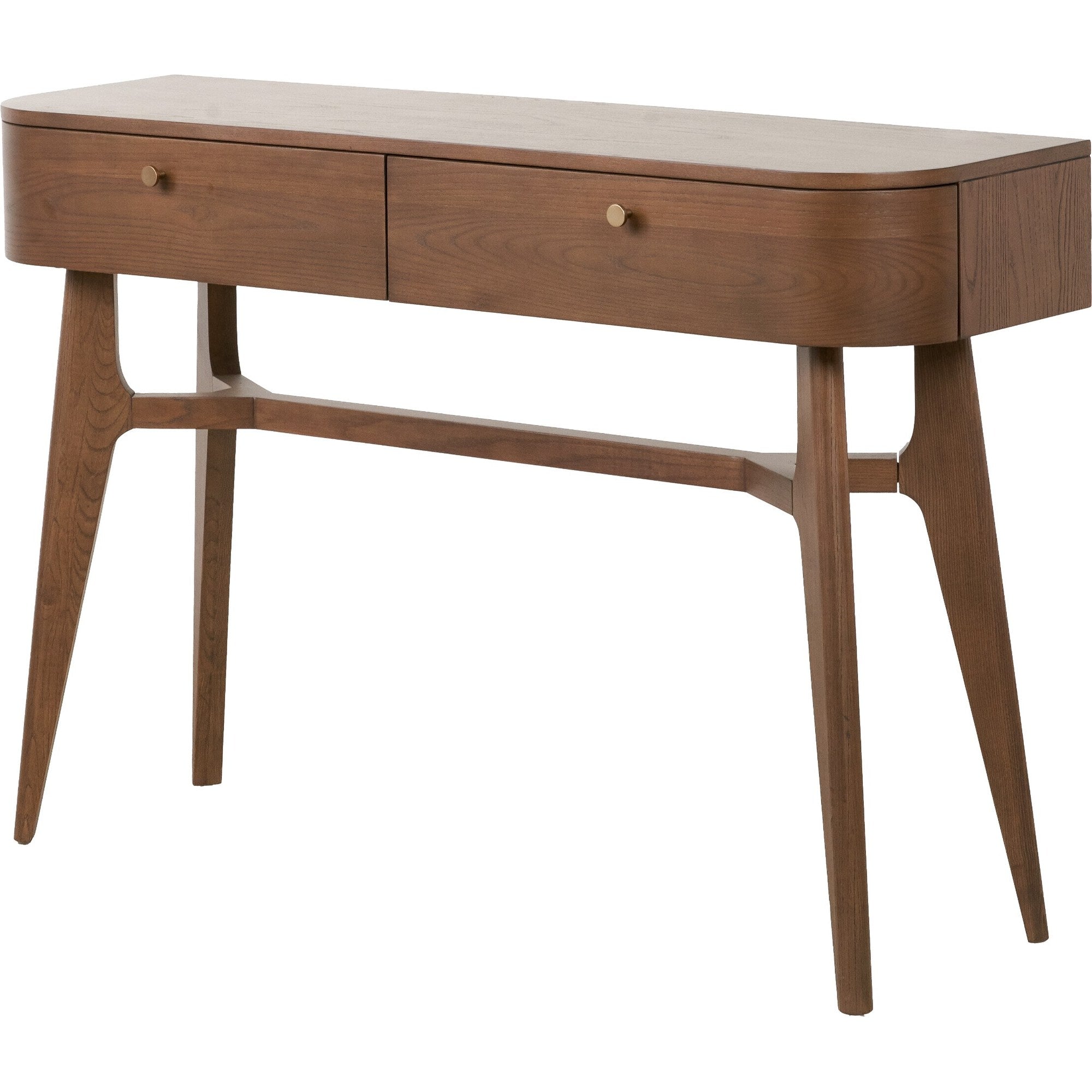 Elias Dark Ash 2 Drawer Console Table