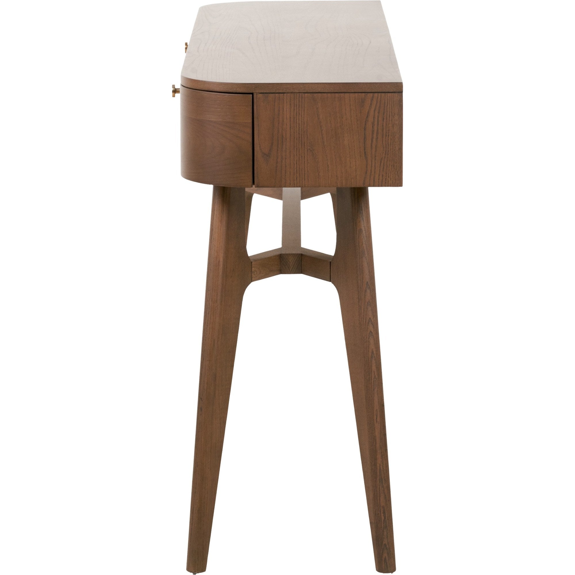 Elias Dark Ash 2 Drawer Console Table