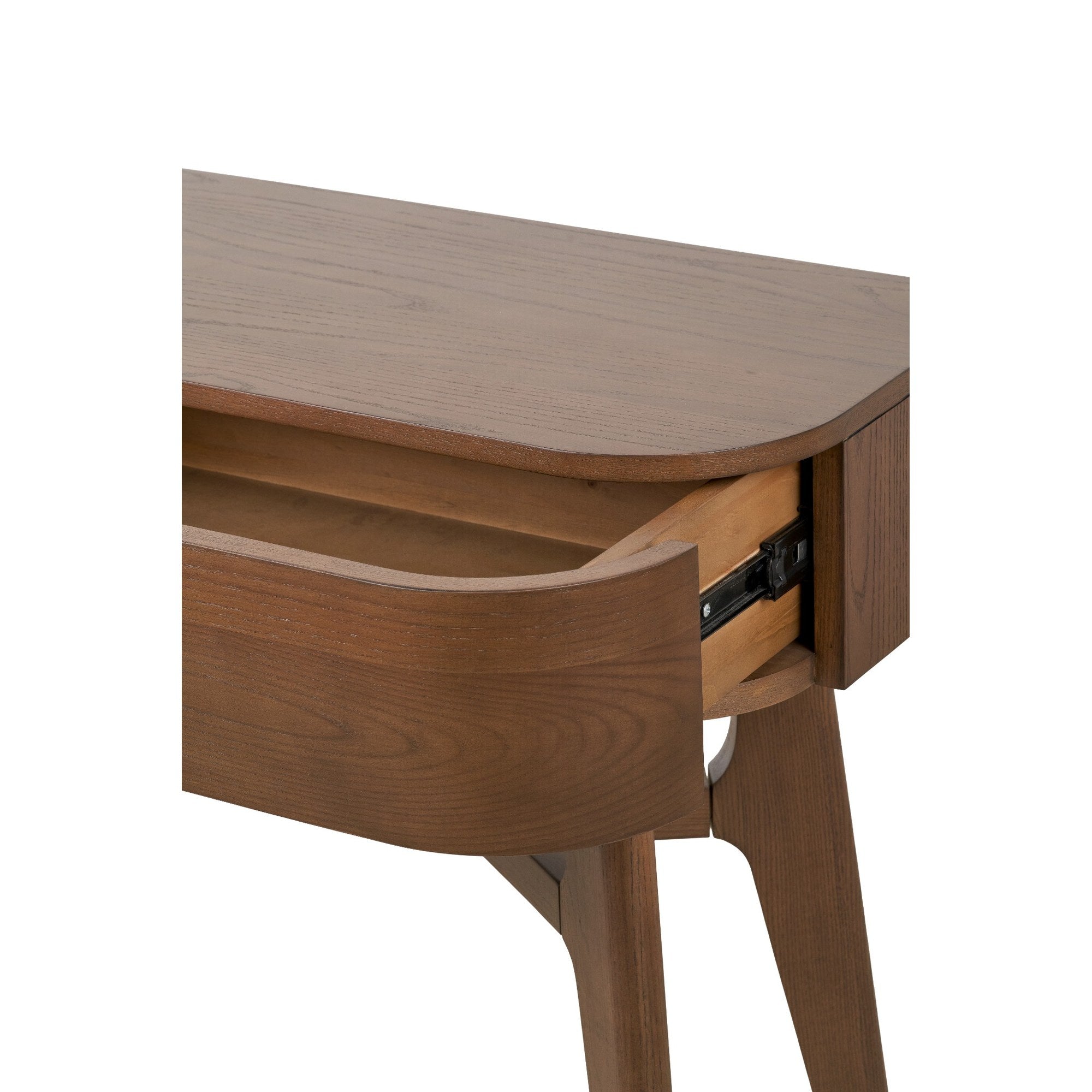 Elias Dark Ash 2 Drawer Console Table
