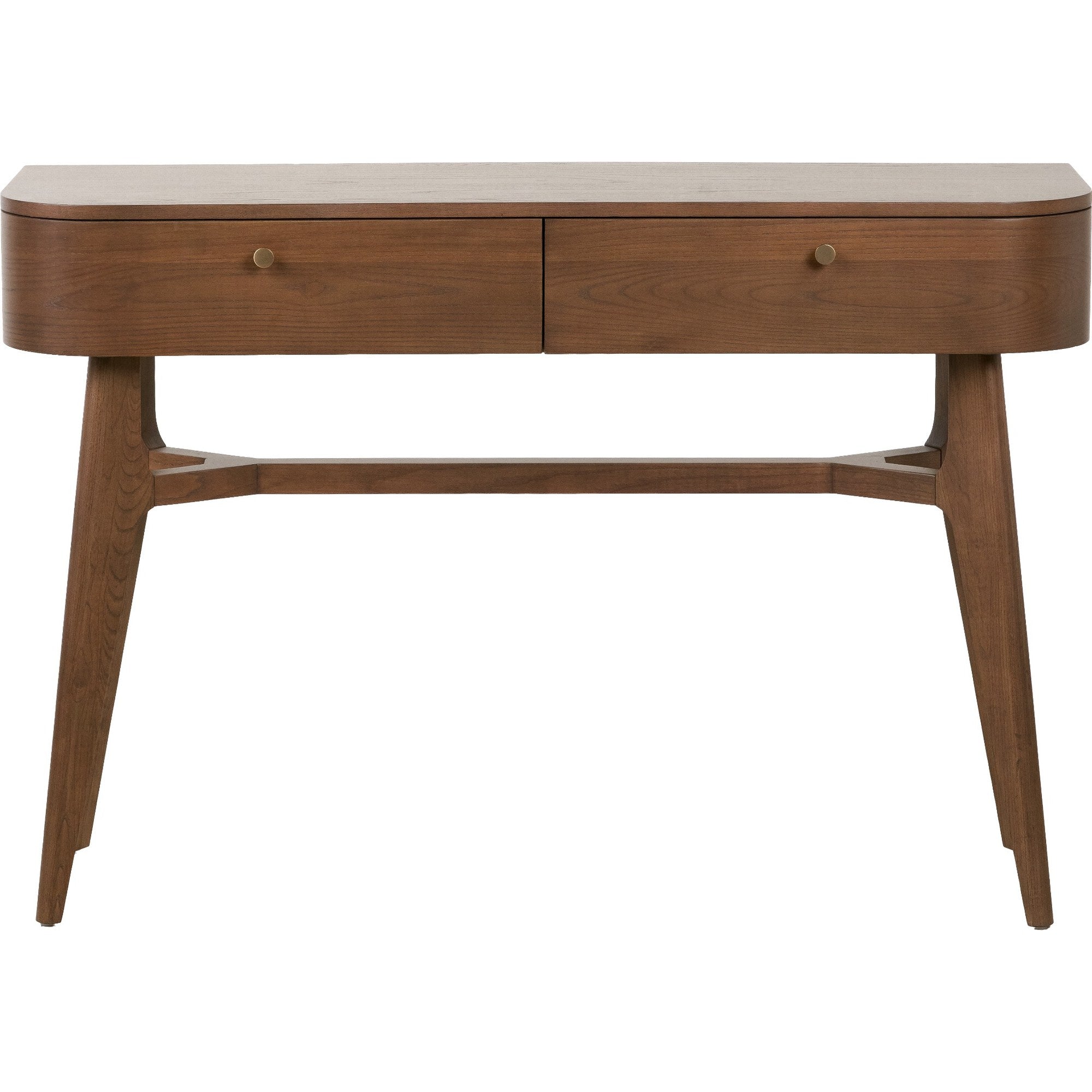 Elias Dark Ash 2 Drawer Console Table