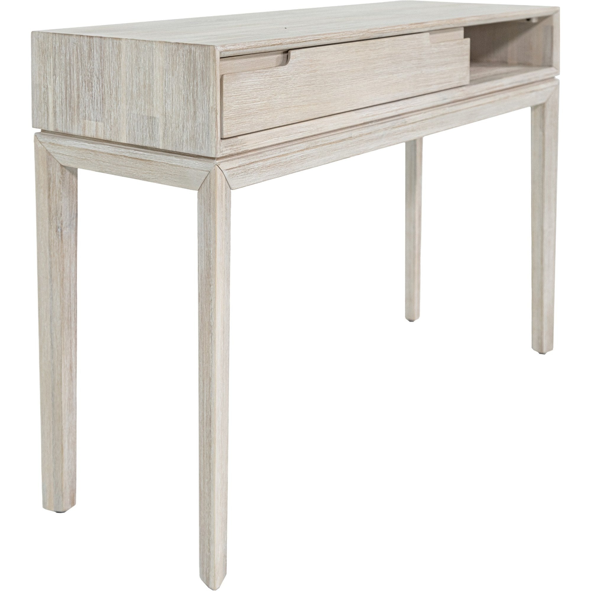 Gio White Sand 1 Drawer Console Table