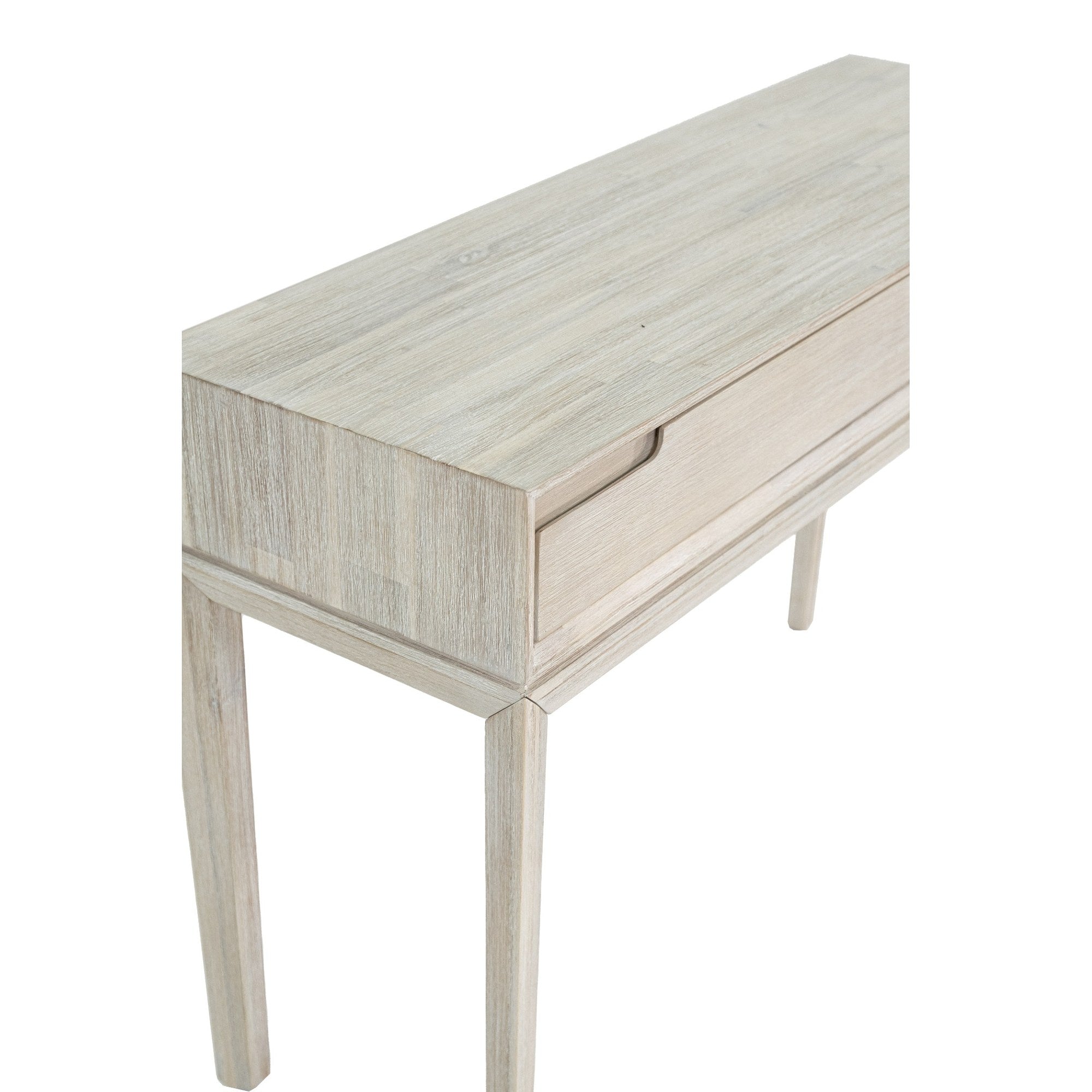 Gio White Sand 1 Drawer Console Table