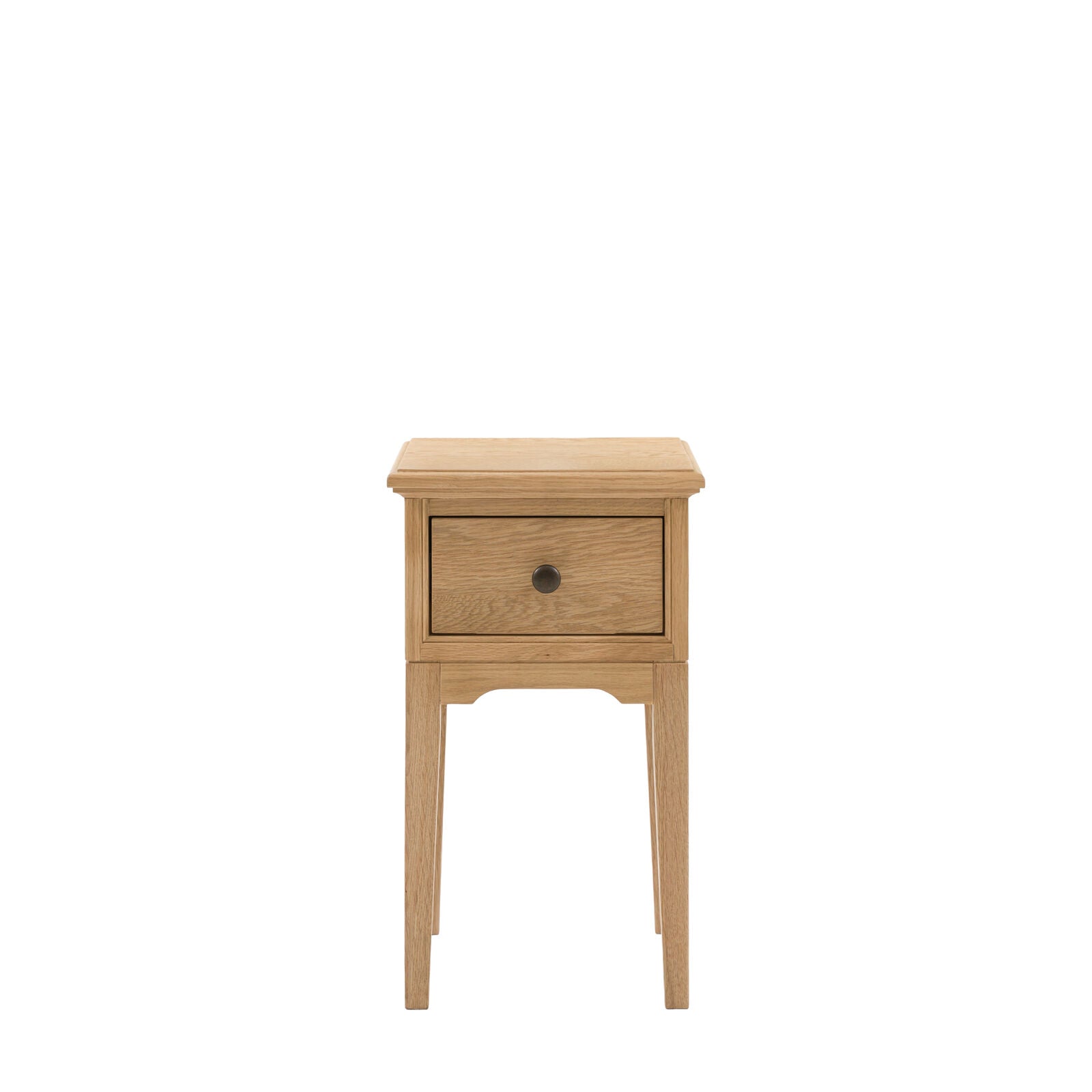 ALBY Compact Oak Bedside Table | malletandplane.com