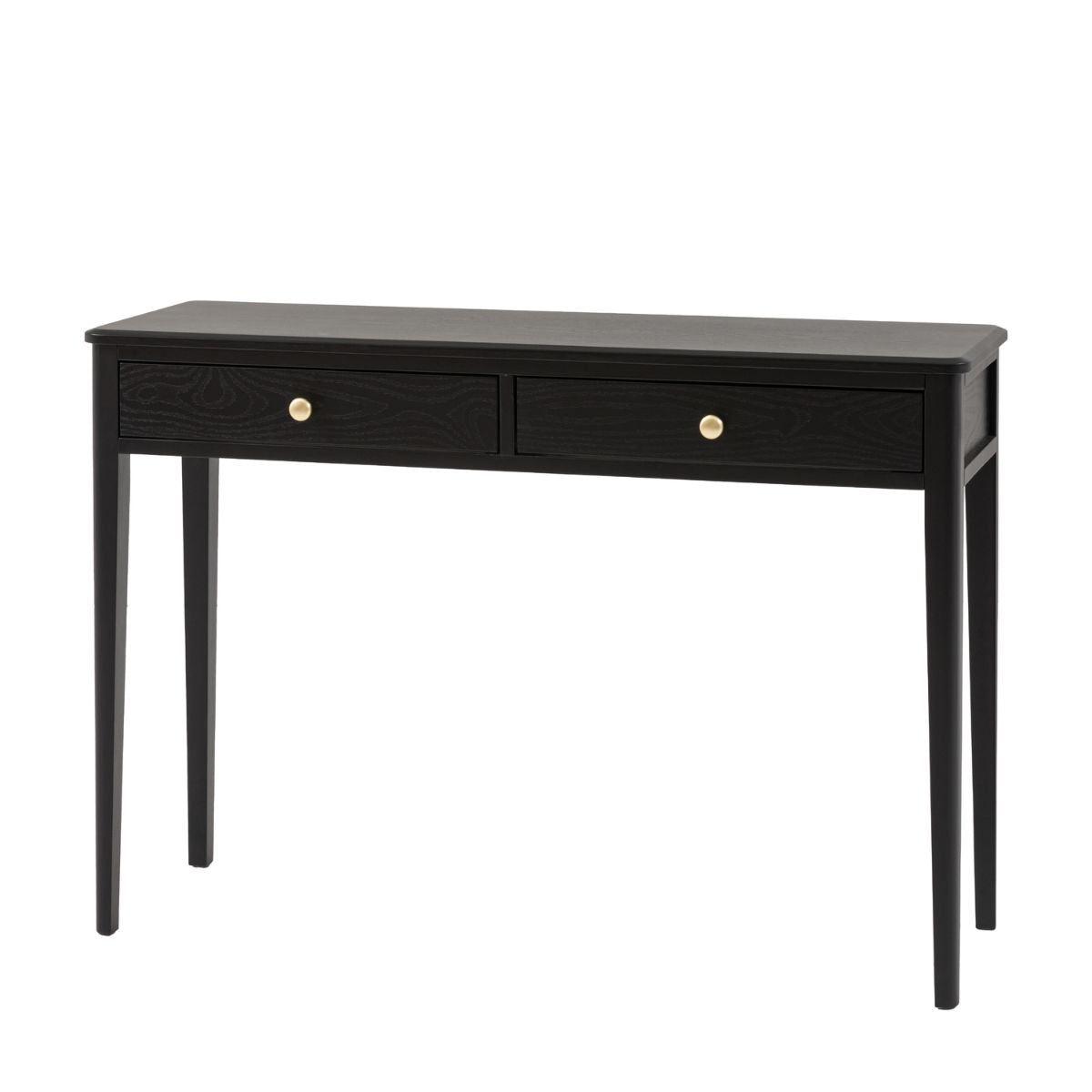 Alvar Black Two Drawer Console Table | Mallet & Plane