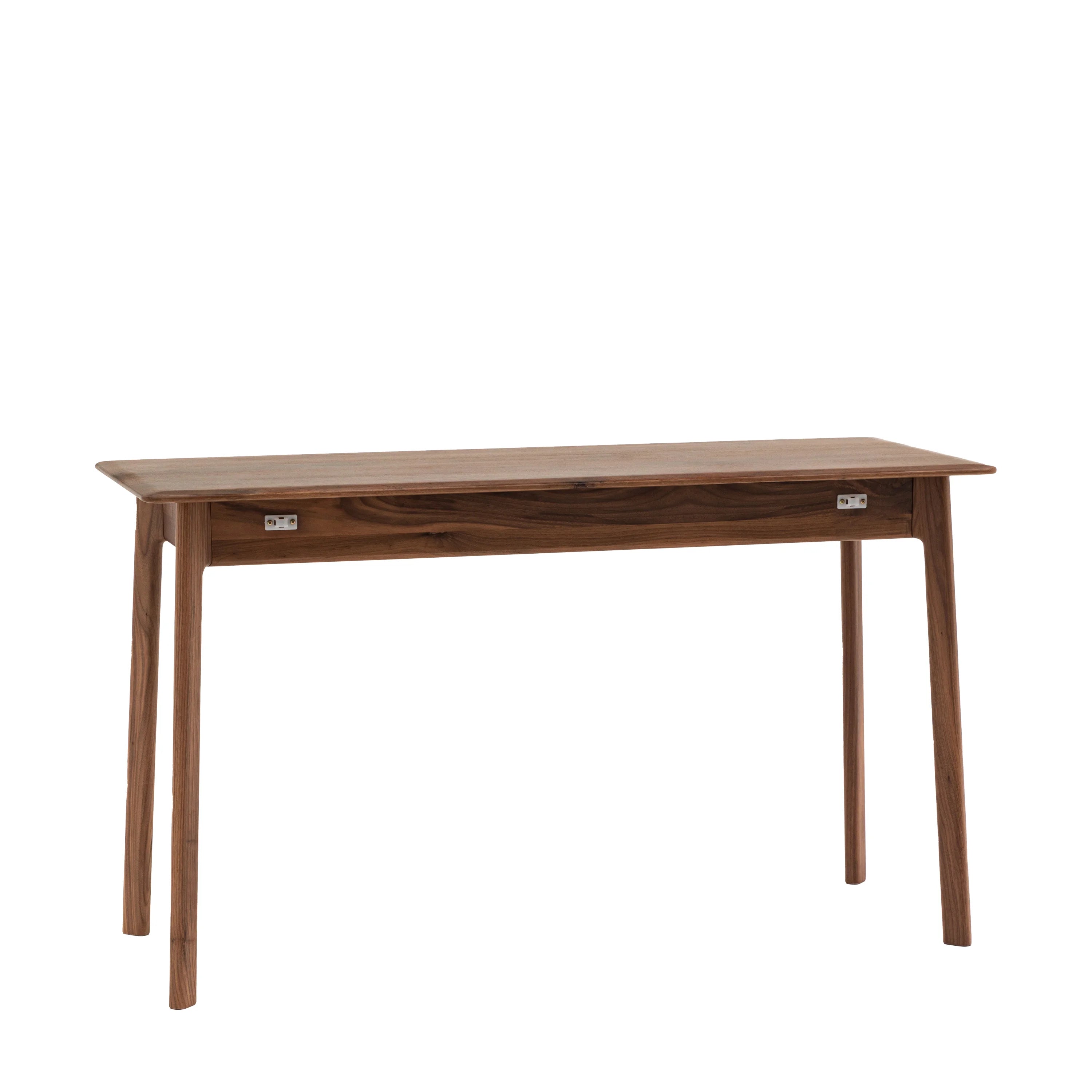 Cadiz home office desk in solid walnut with 1 drawer