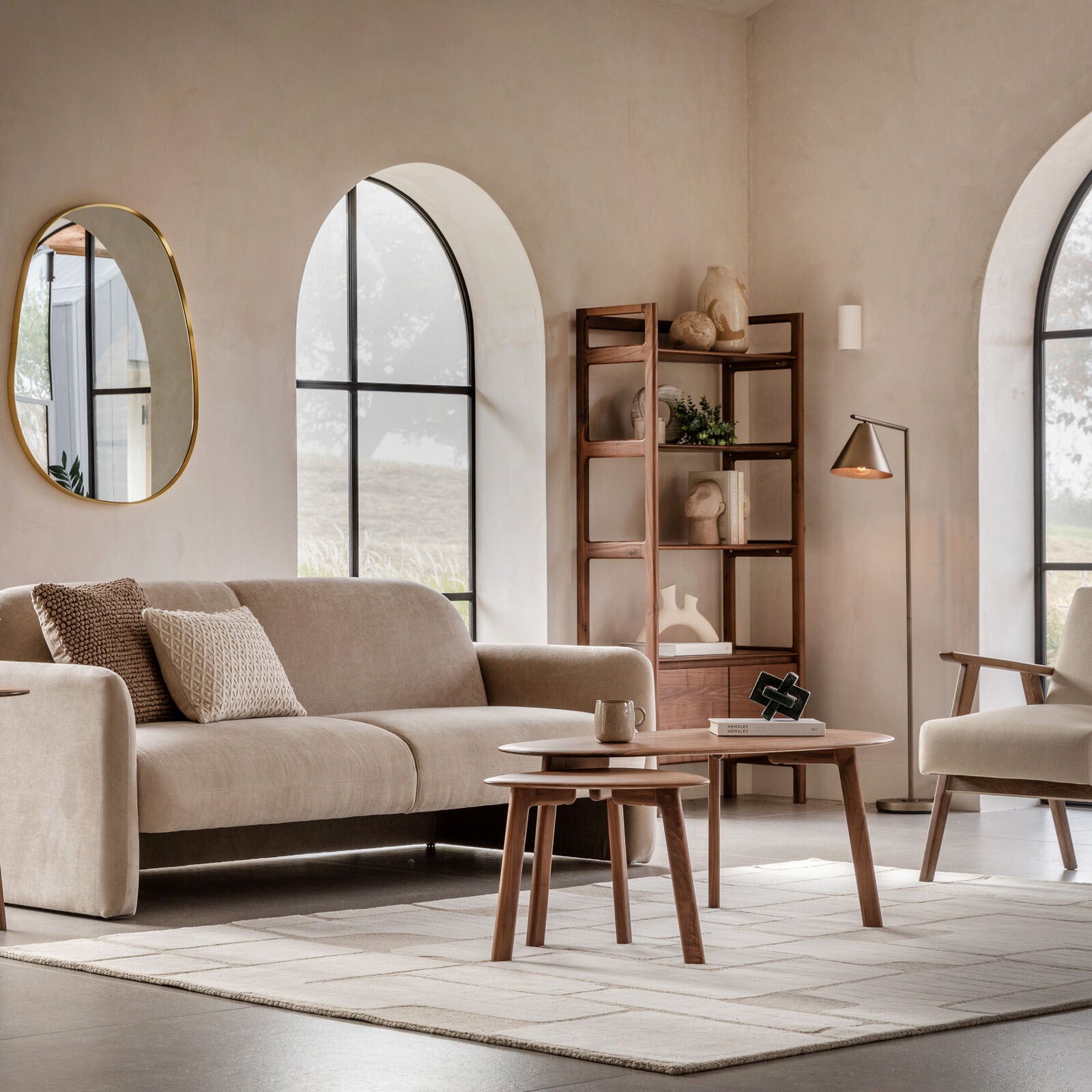 CADIZ Walnut Coffee Table Nest | malletandplane.com