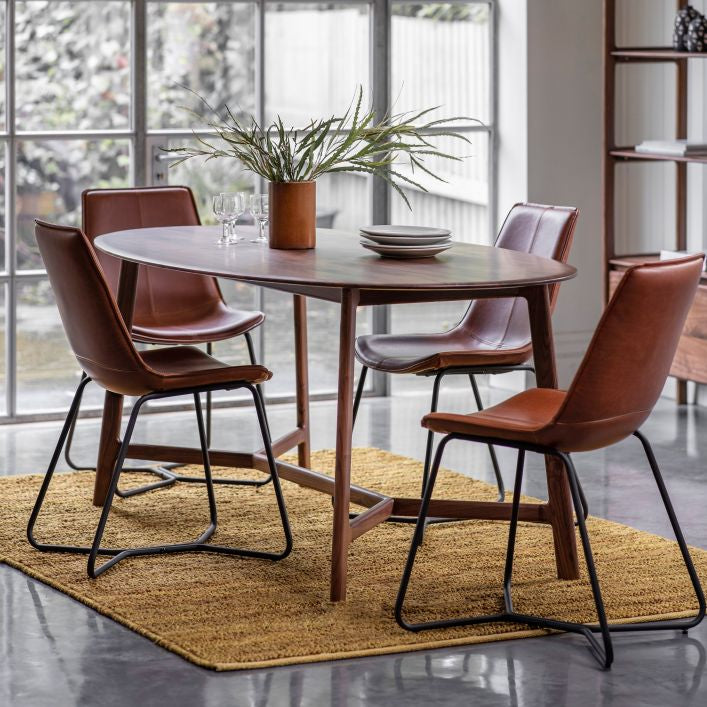 4 seater oval 2024 dining table