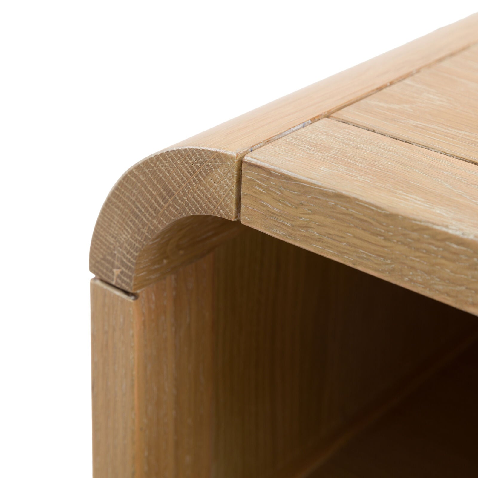 EDDA Oak & Cane Bedside Table