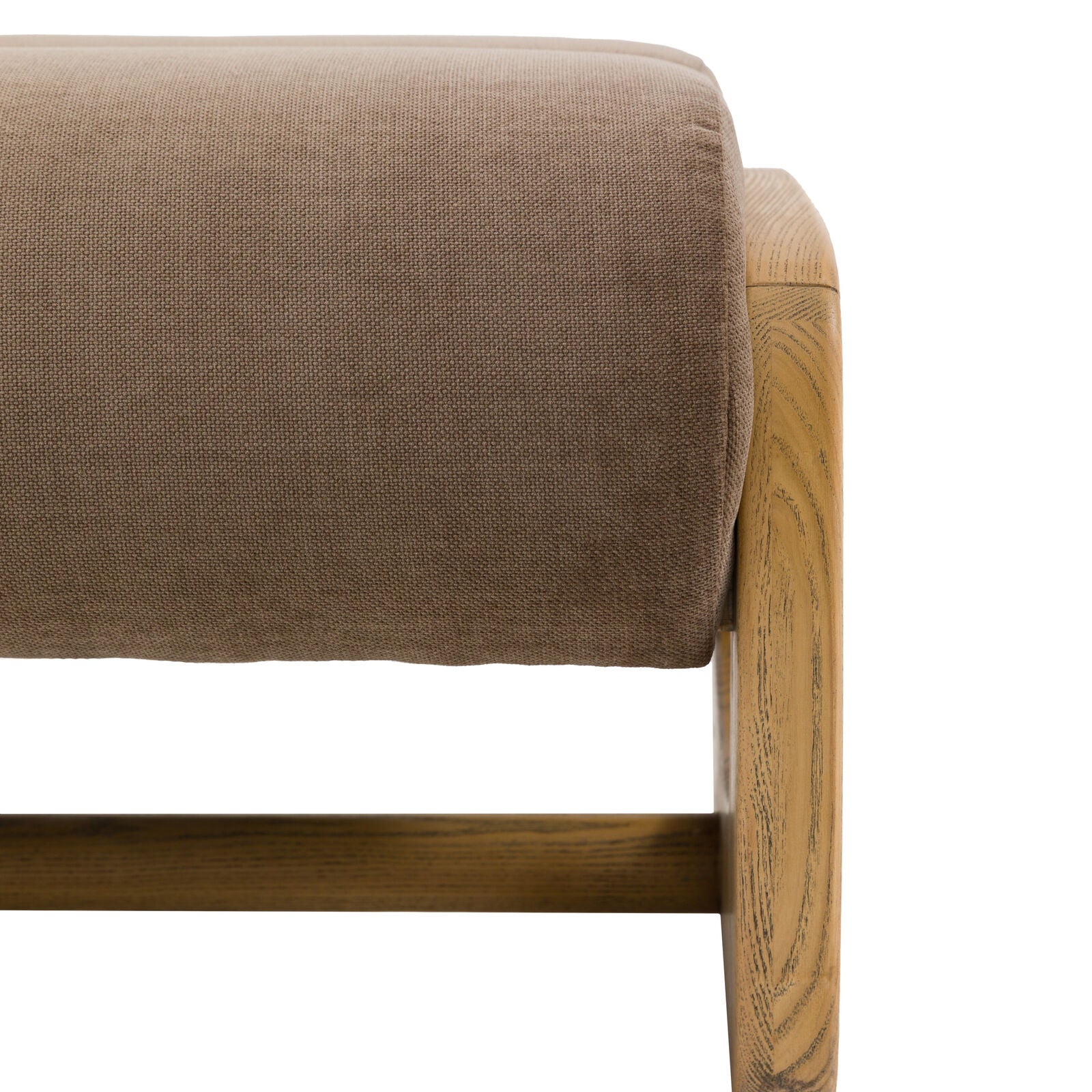 MARCO Footstool in Verona Sepia Fabric | Bedroom & Nook
