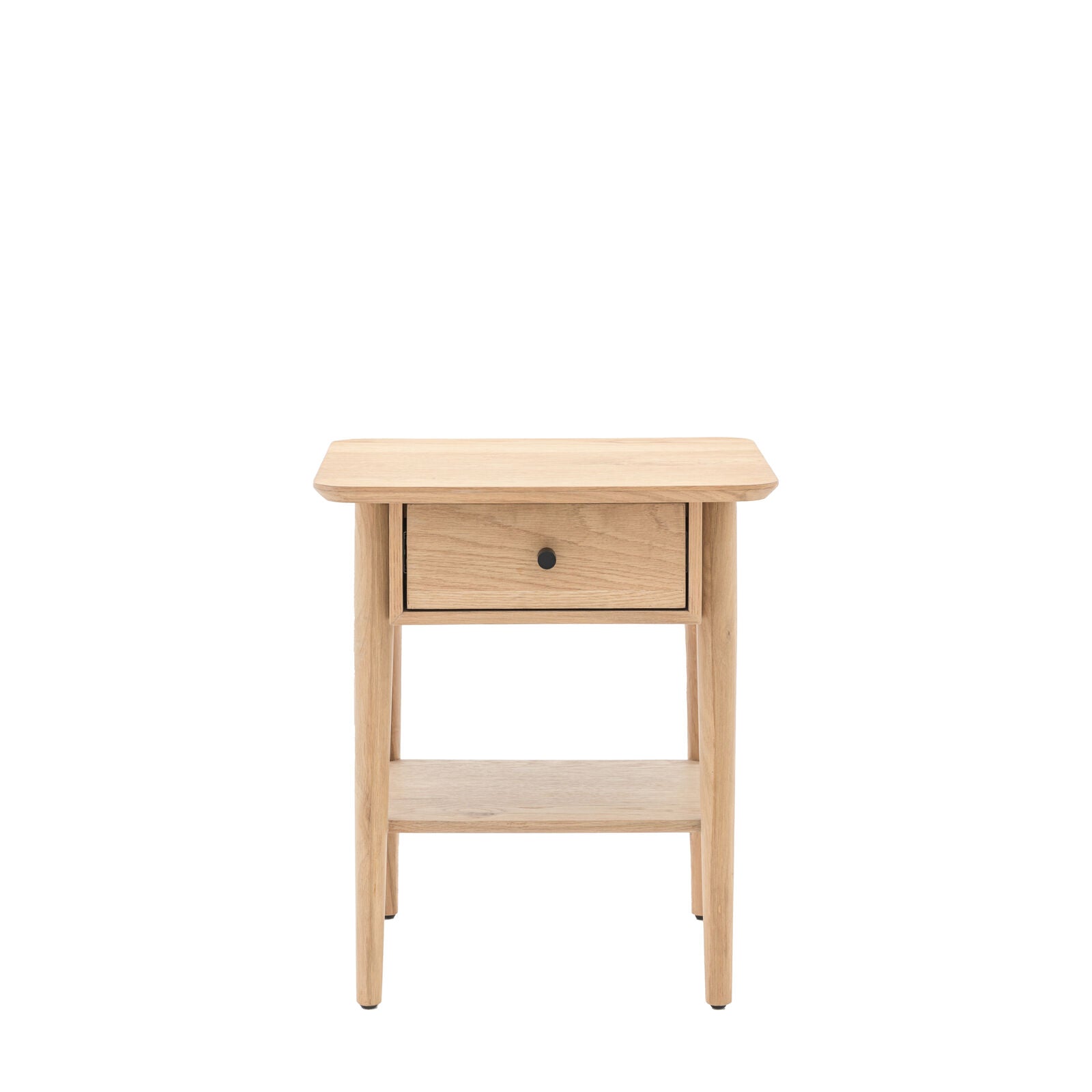 HATFIELD Oak Bedside Table — 1 Drawer | malletandplane.com