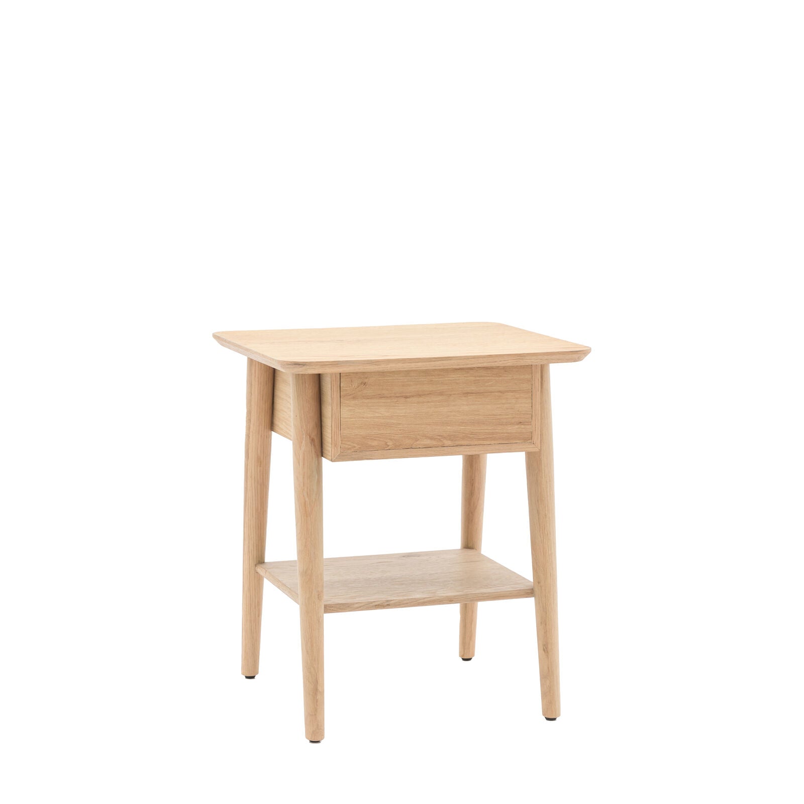 HATFIELD Oak Bedside Table — 1 Drawer | malletandplane.com
