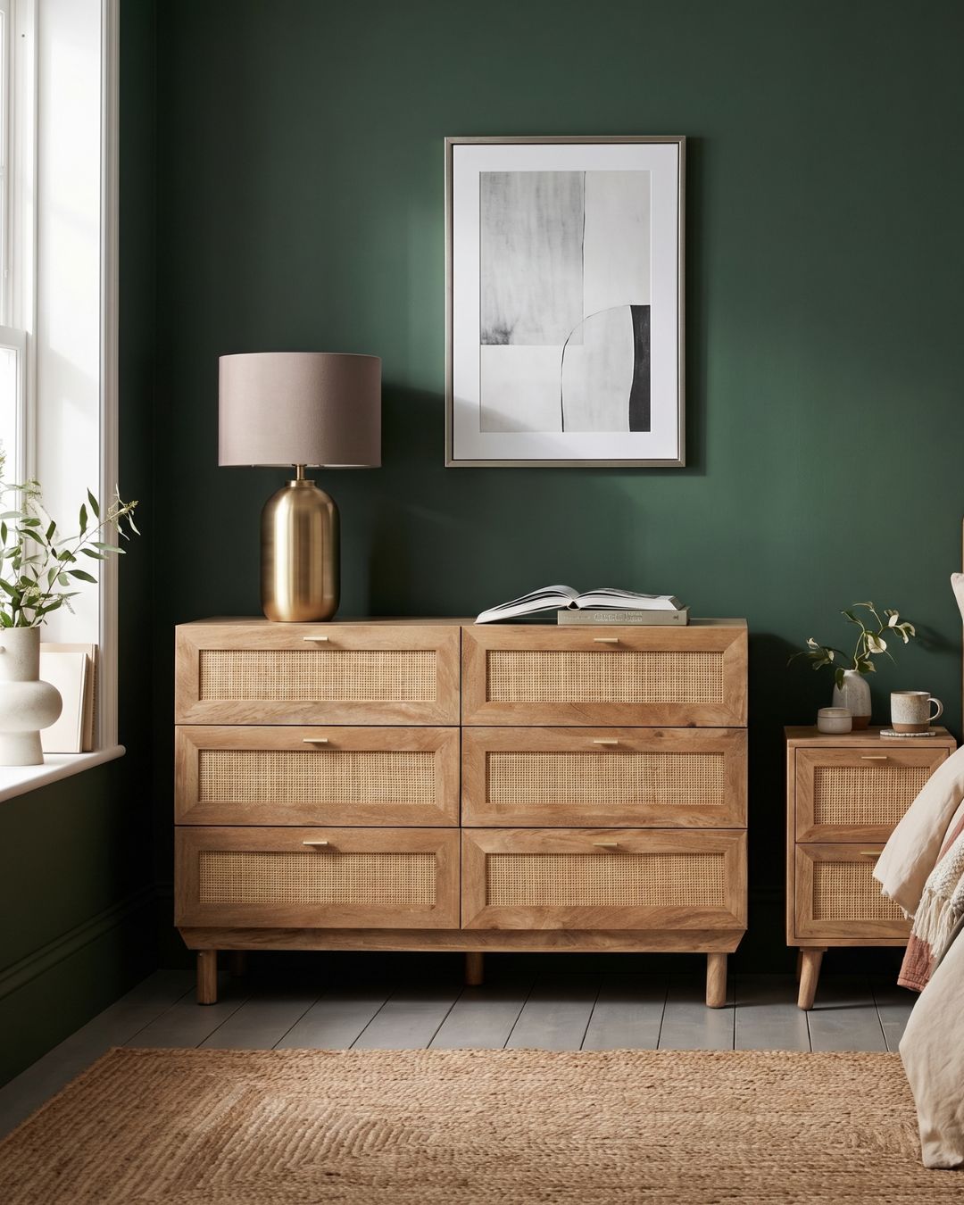 HENRIK Rattan 6 Drawer Chest of Drawers – Natural Bedroom Storage