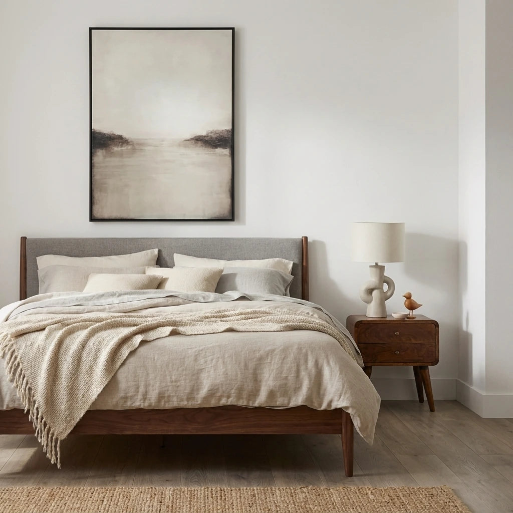 HORIZON I Canvas – Neutral Abstract Landscape Wall Art