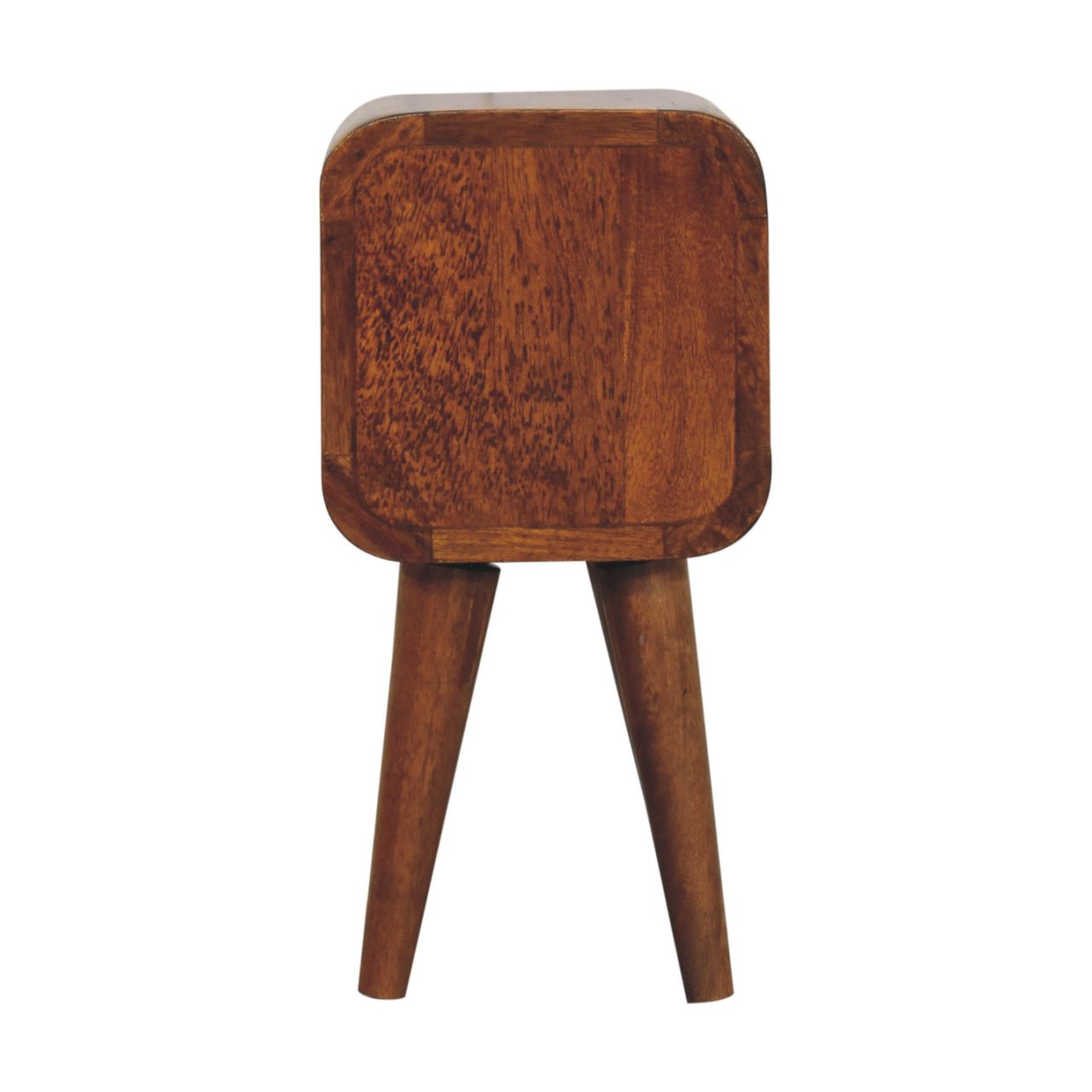 Modal 20cm Extra Narrow 2 Drawer Bedside Table – Chestnut