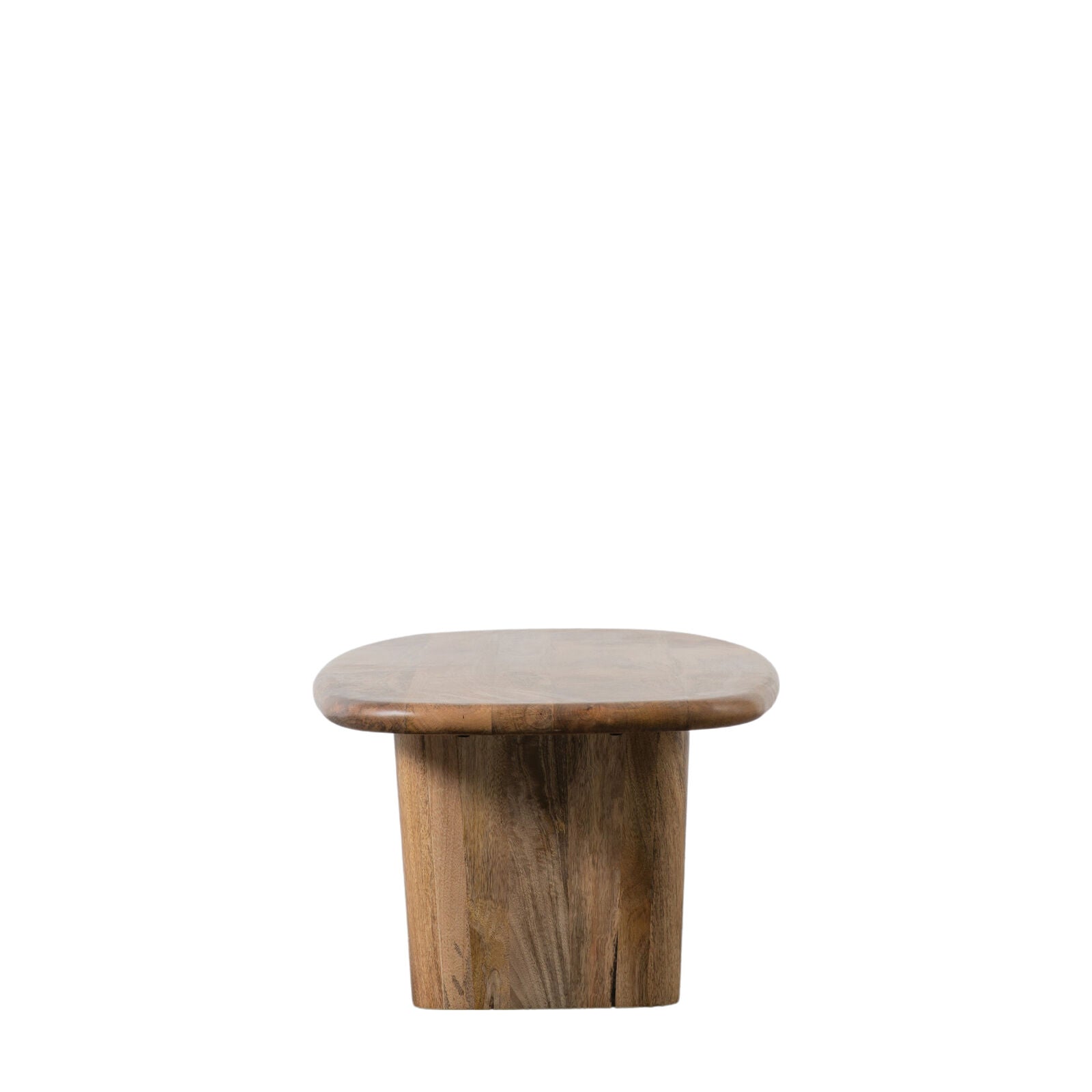 Jasper organically shaped chunky mango wood coffee table | MalletandPlane.com