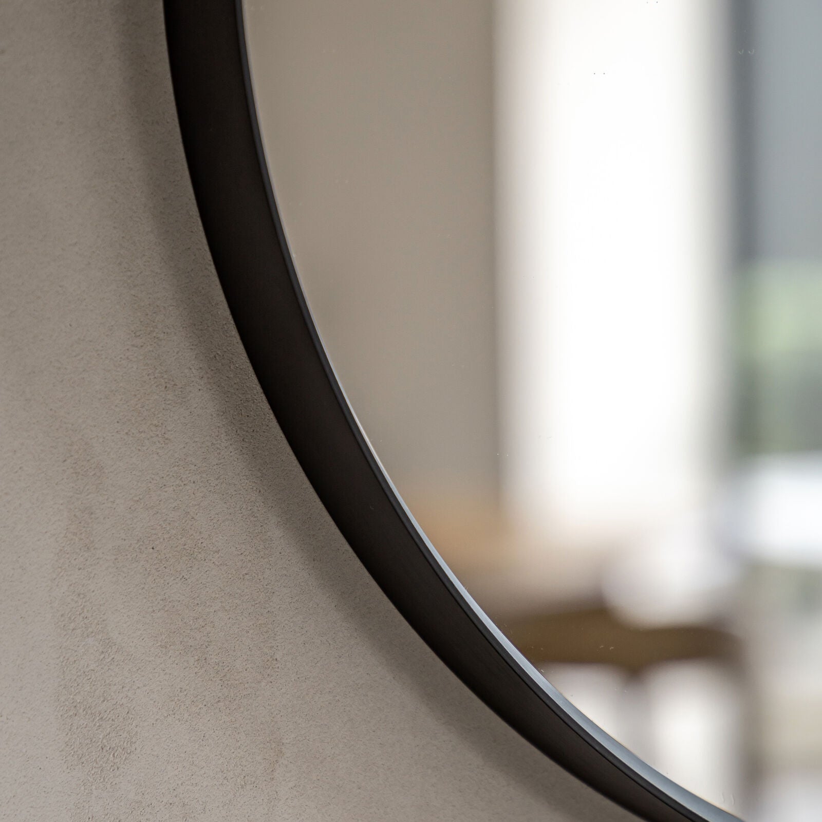 LOMA Medium Black Pebble Mirror | malletandplane.com