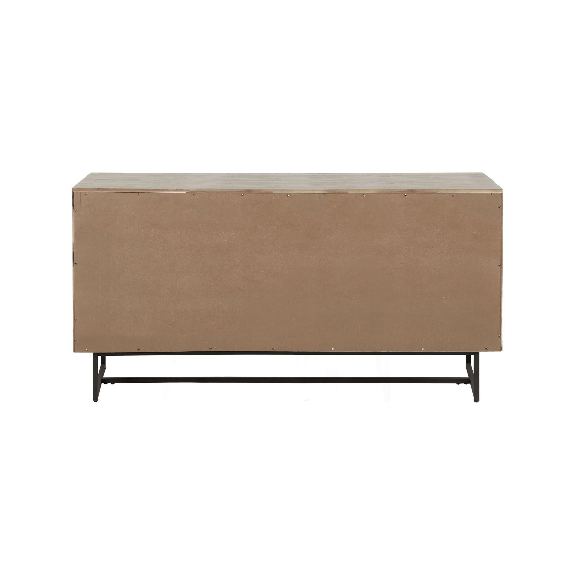 MARCA Sand Washed Acacia Wood 3 Door Sideboard | malletandplane.com