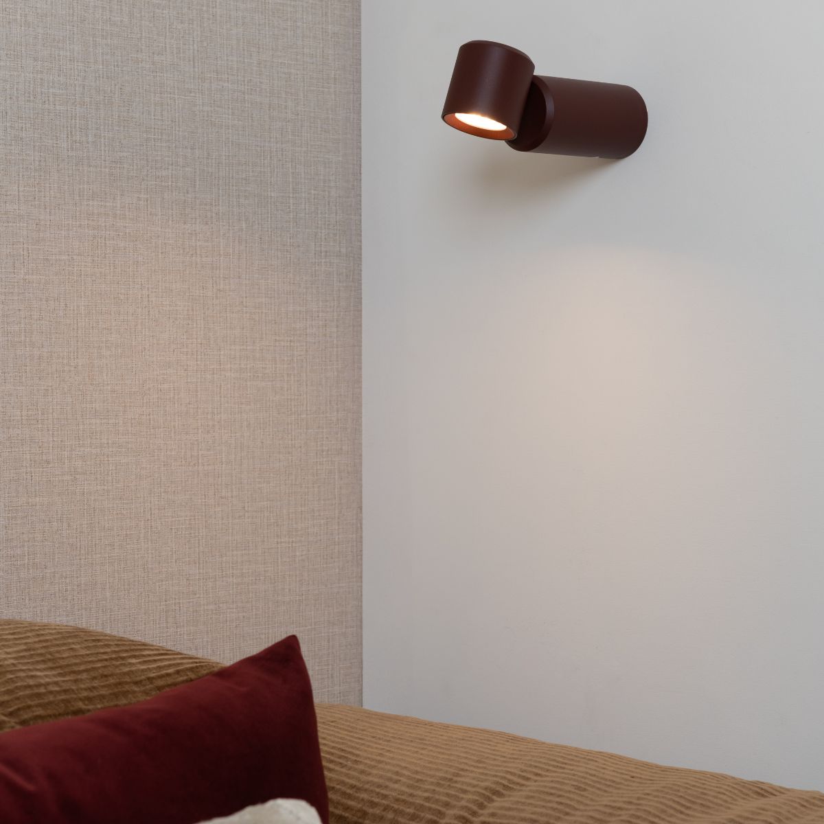 Milan Rechargeable Table & Wall Lamp - Burgundy