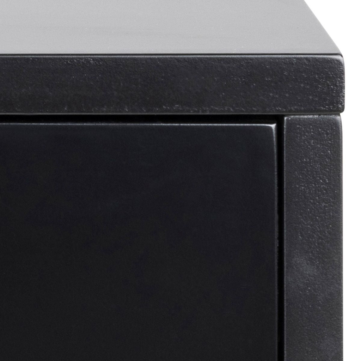 NERO Wall-Mounted Bedside Table in Black | malletandplane.com