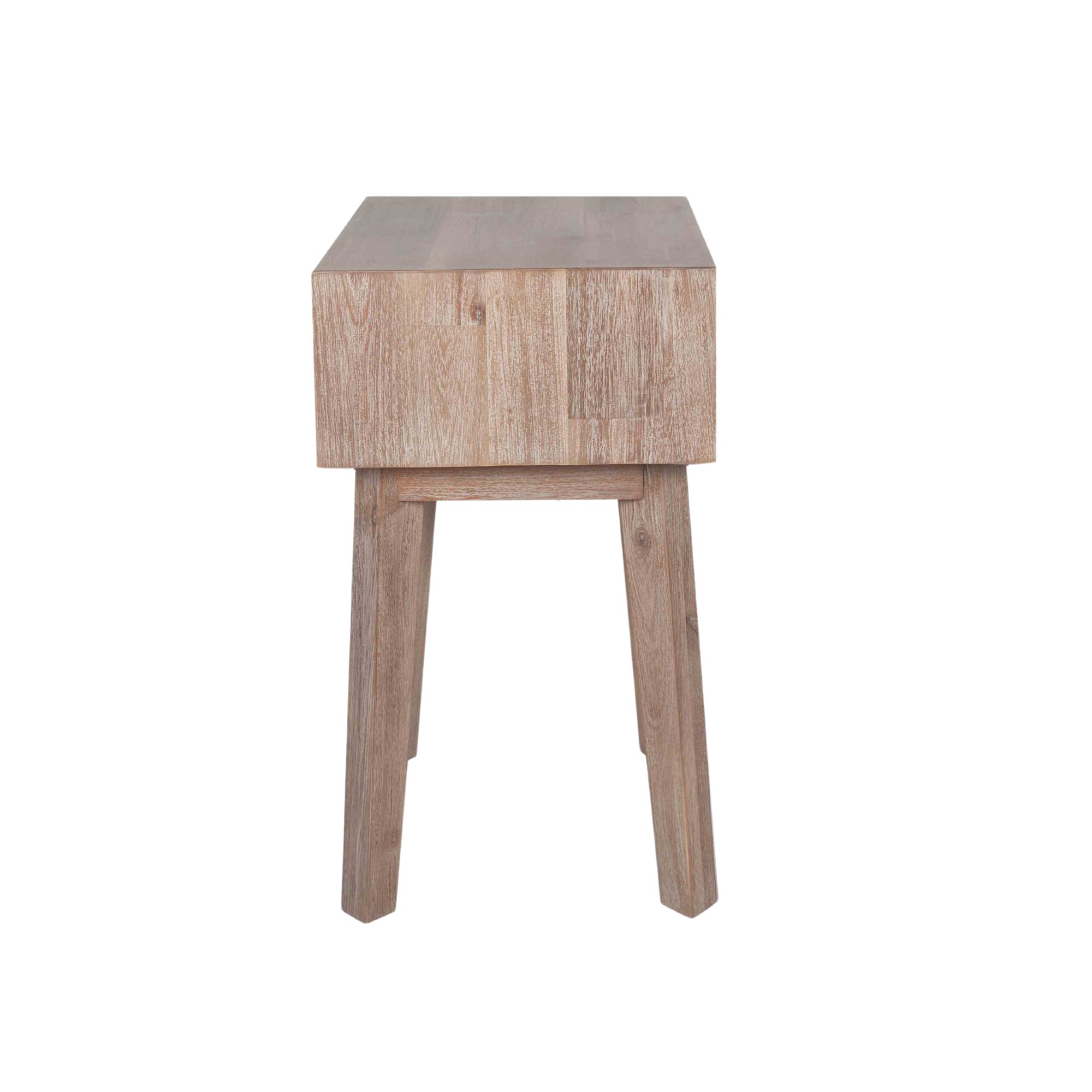 Orsa Acacia Wood 1 Drawer Bedside Table | malletandplane.com