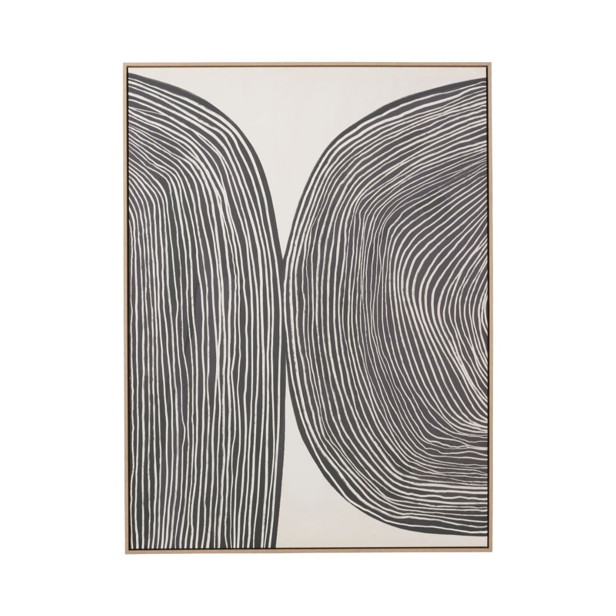 STRATA I Canvas – Monochrome Abstract Wall Art