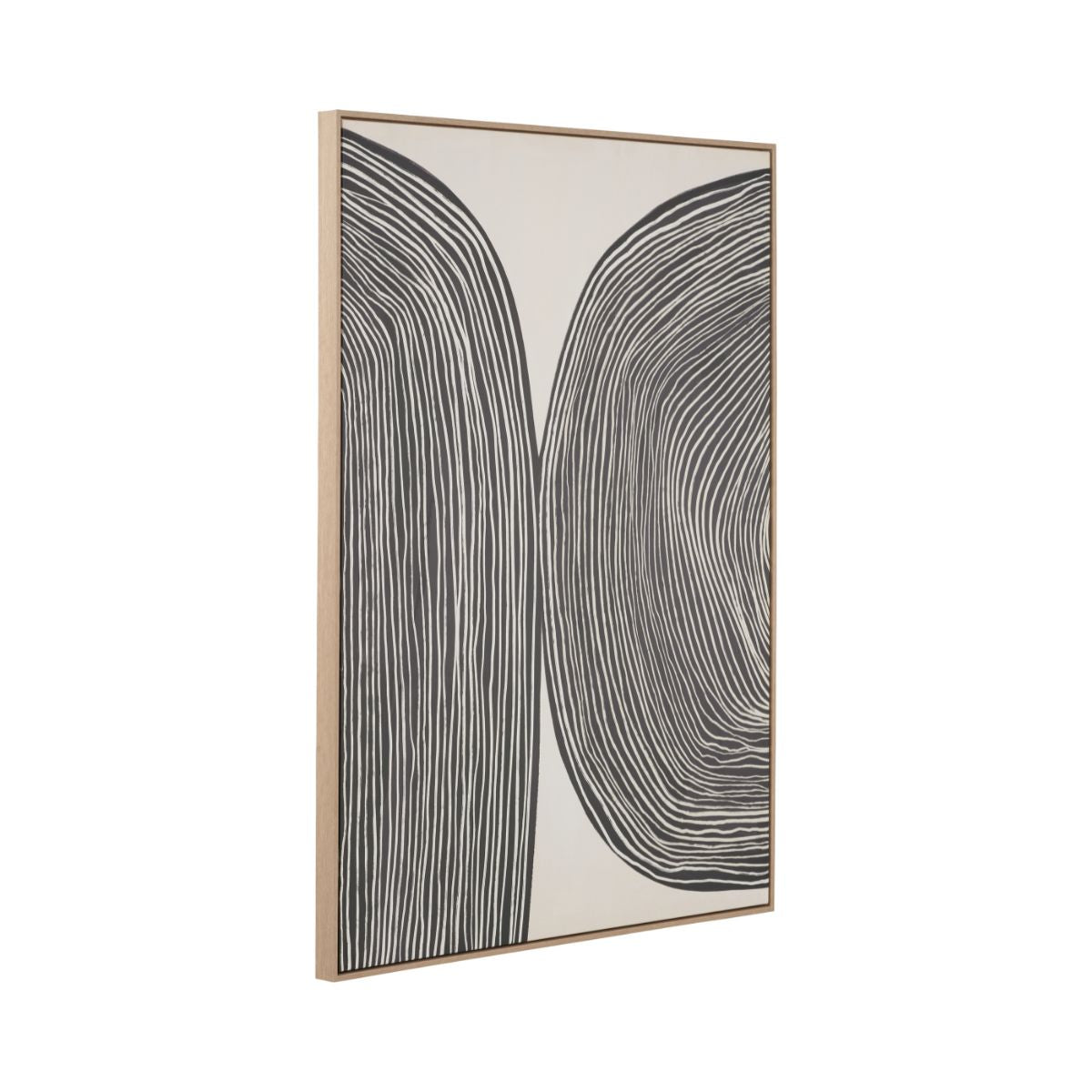 STRATA I Canvas – Monochrome Abstract Wall Art