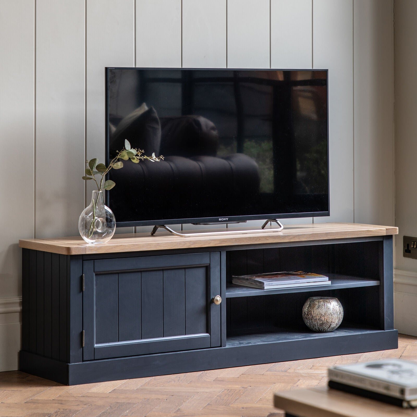 Blue oak tv unit discount