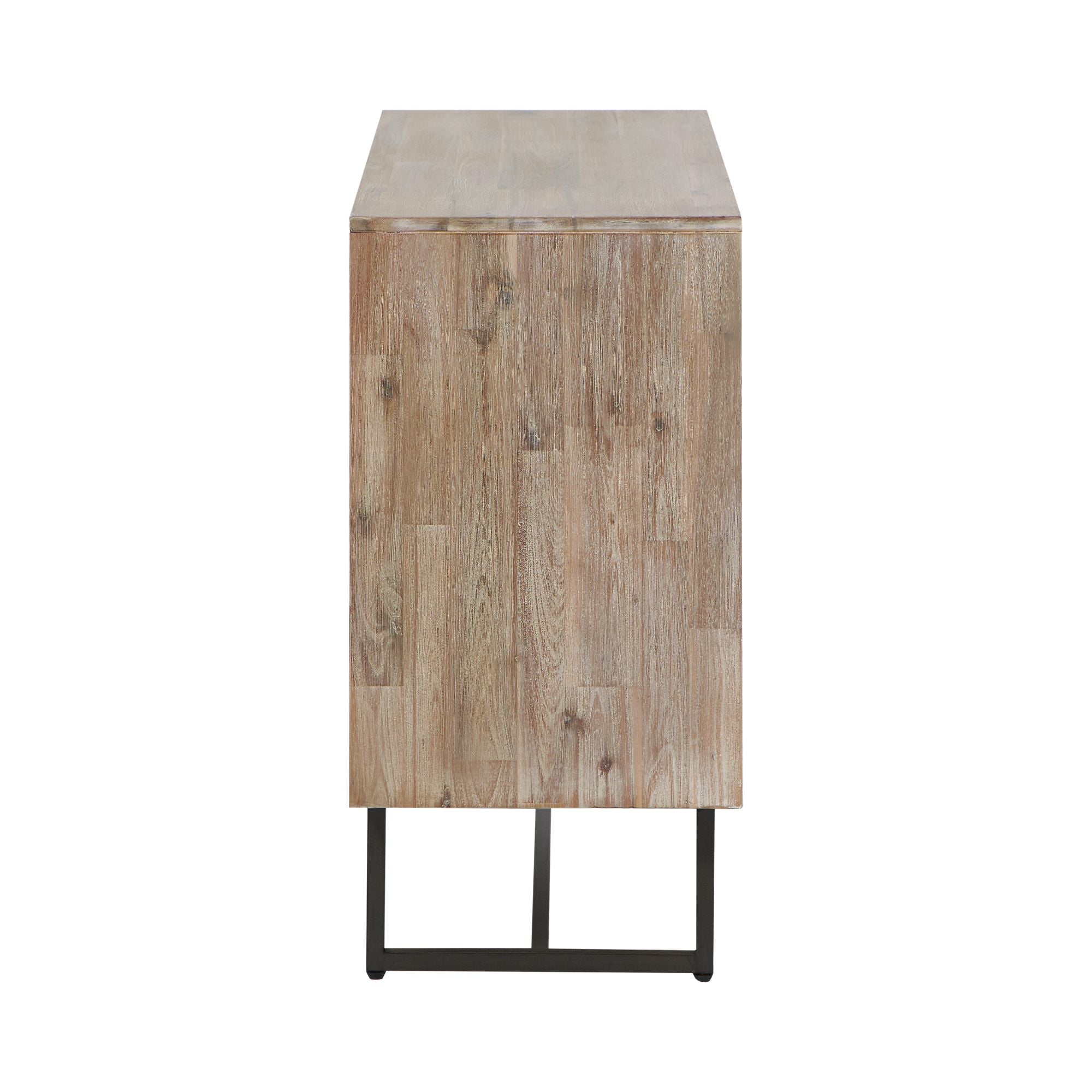 Torvik Scandinavian style sand washed acacia wood chest of drawers | malletandplane.com