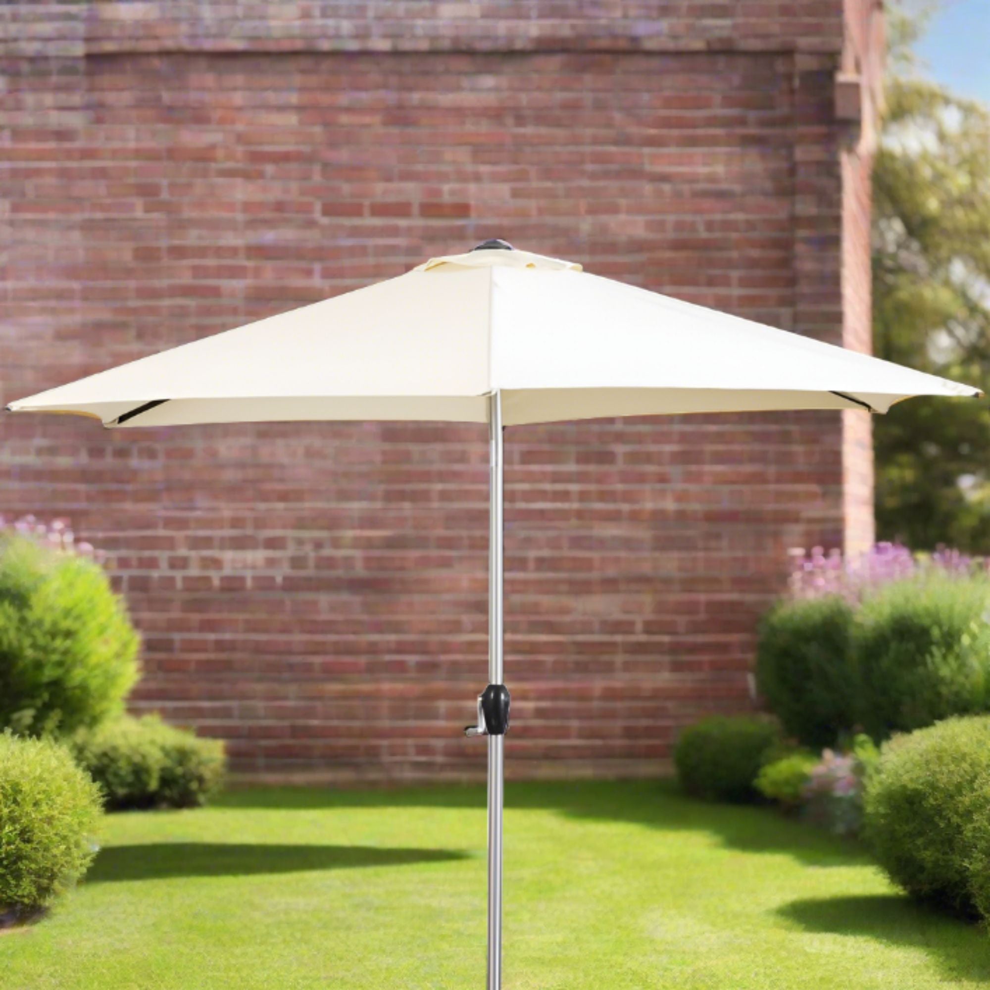 Vibo 2.7m adjustable cream parasol | malletandplane.com