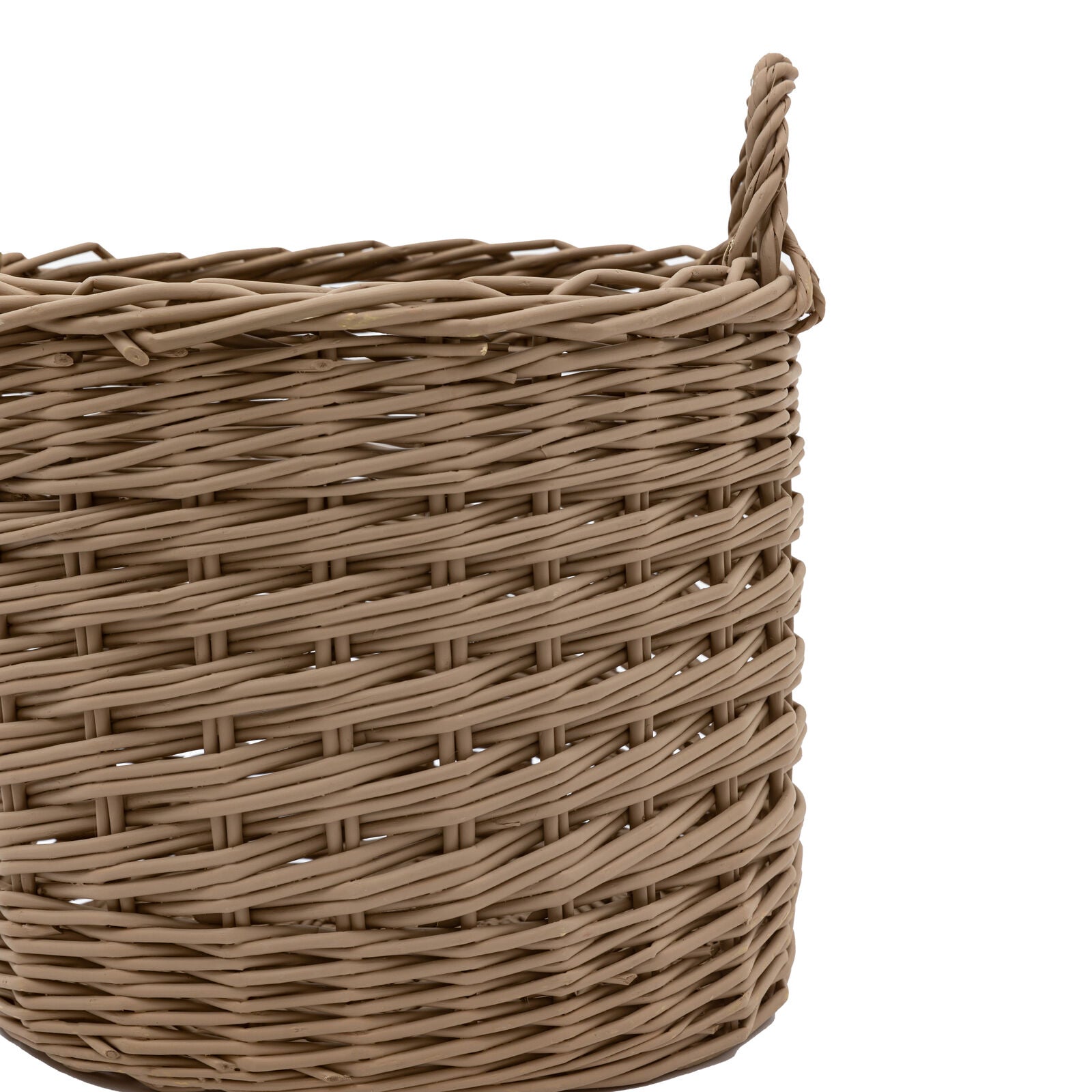 Willow set of 3 handwoven willow baskets with patterned weave | malletandplane.com