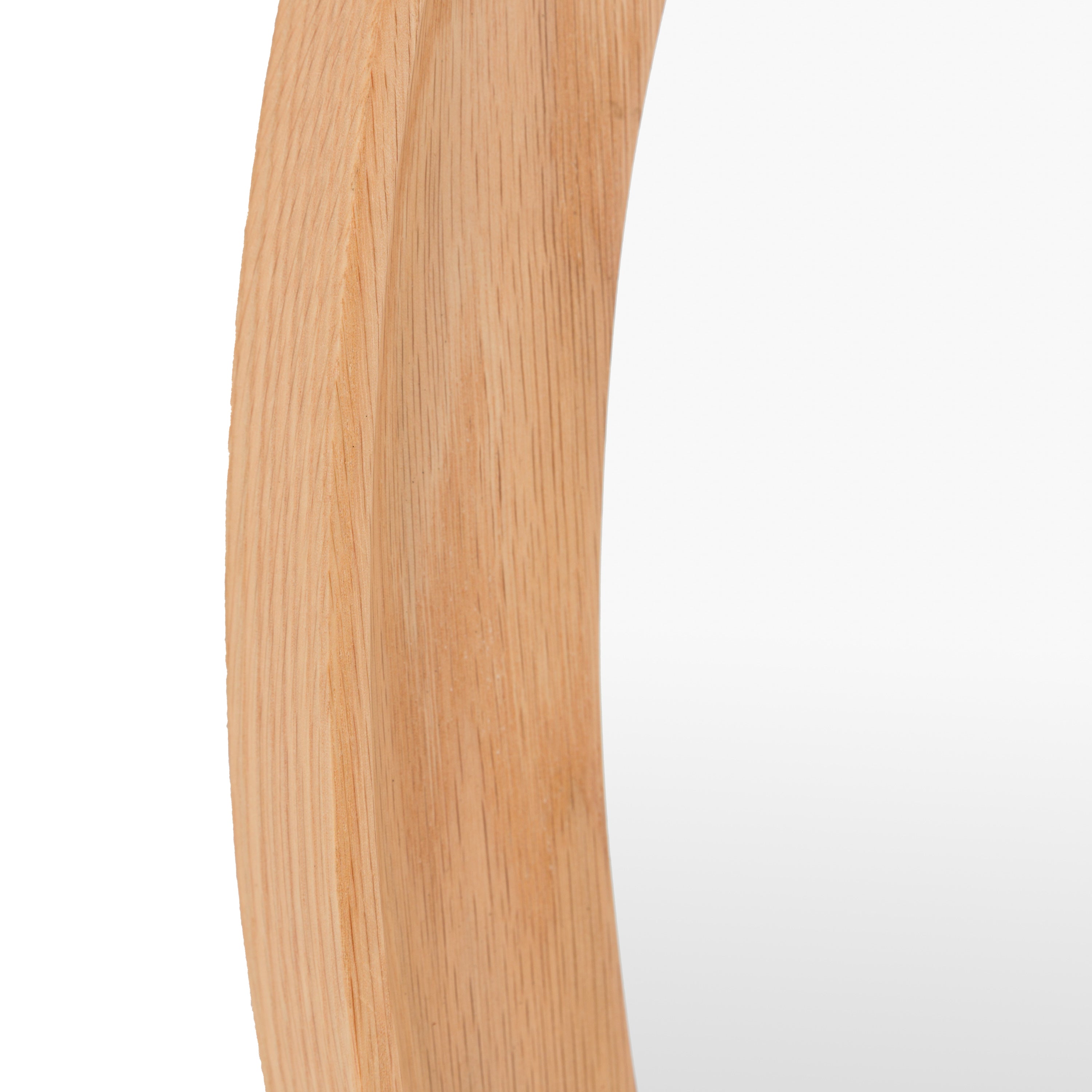 Copenhagen Pebble Mirror Oak - detail and lifestyle view 7