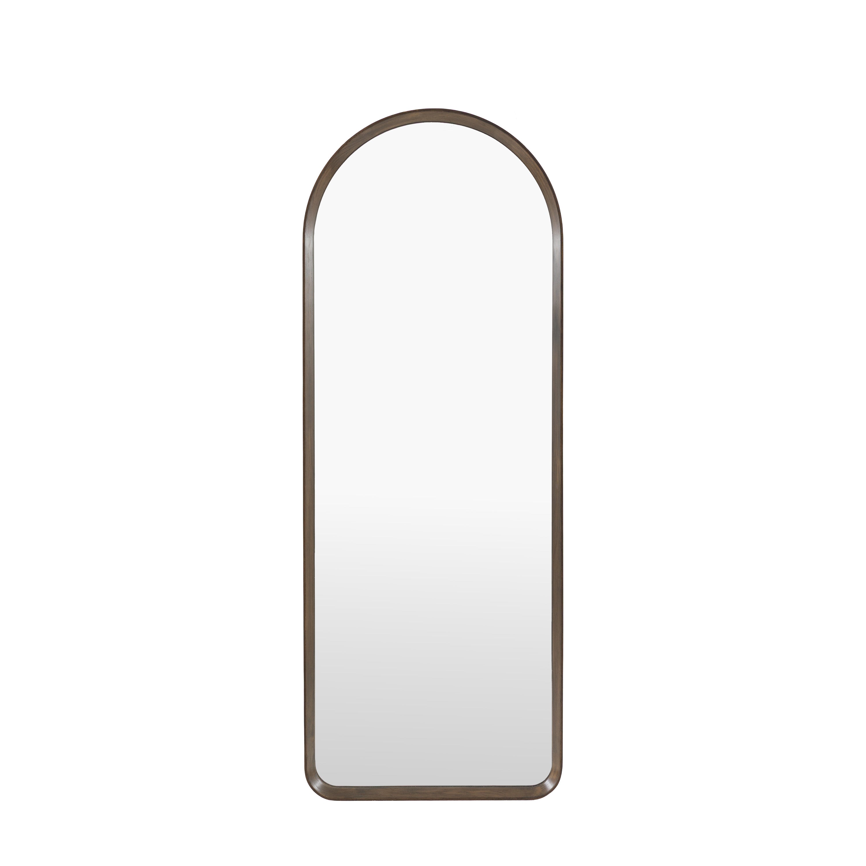 Helsinki Arch Leaner Mirror Walnut - product view