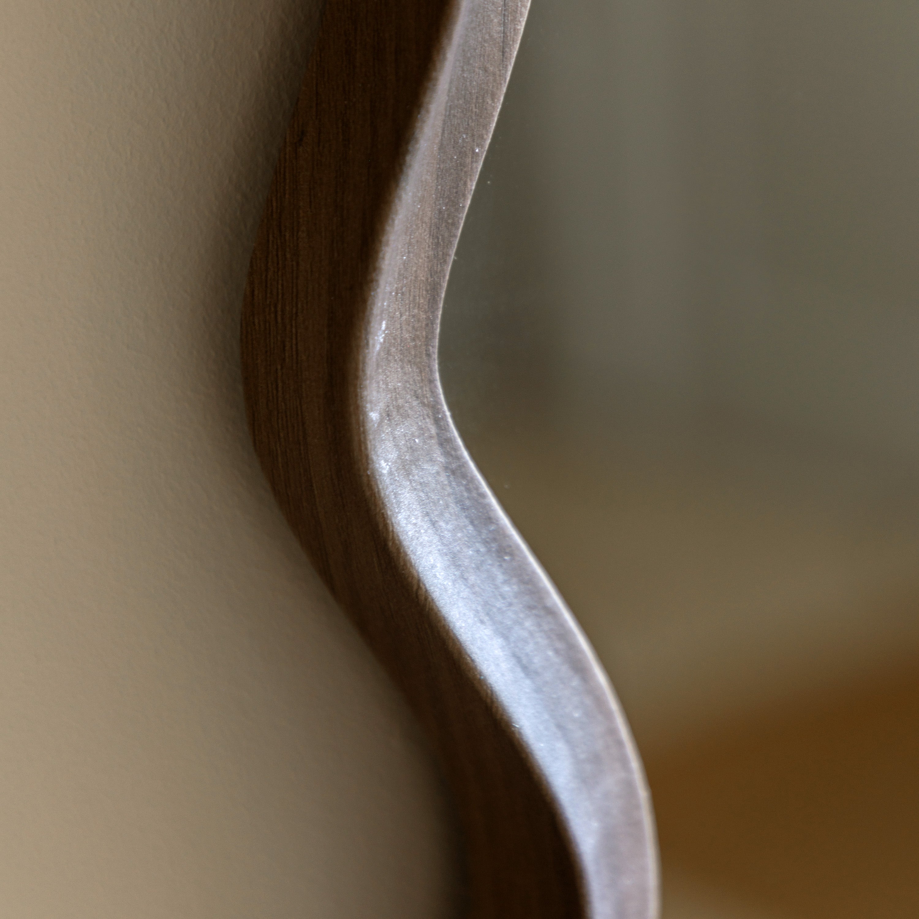 Wiggle Mirror Walnut - detail and lifestyle view 3