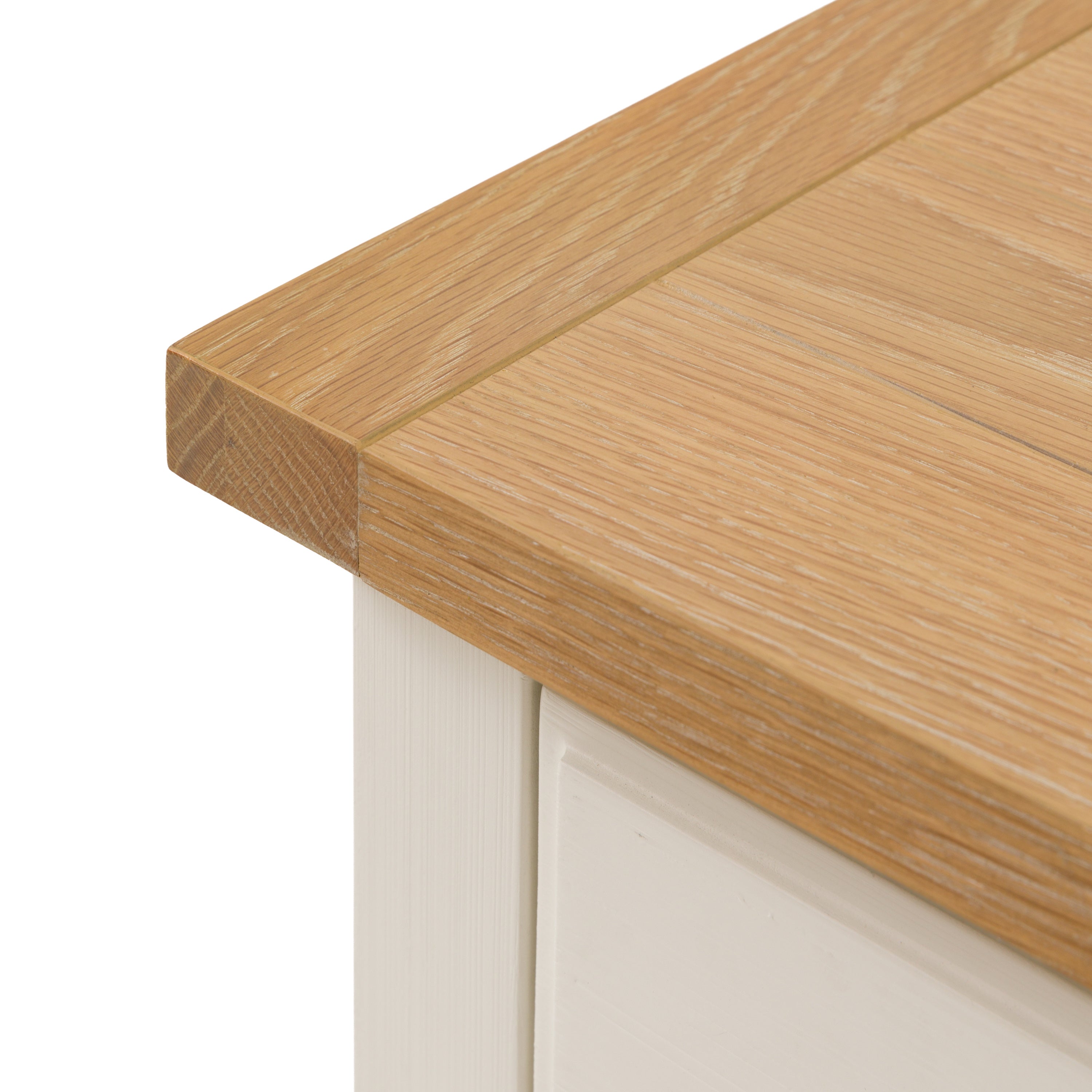 Jora White 1 Drawer / 1 Shelf Bedside Table - detail and lifestyle view 9
