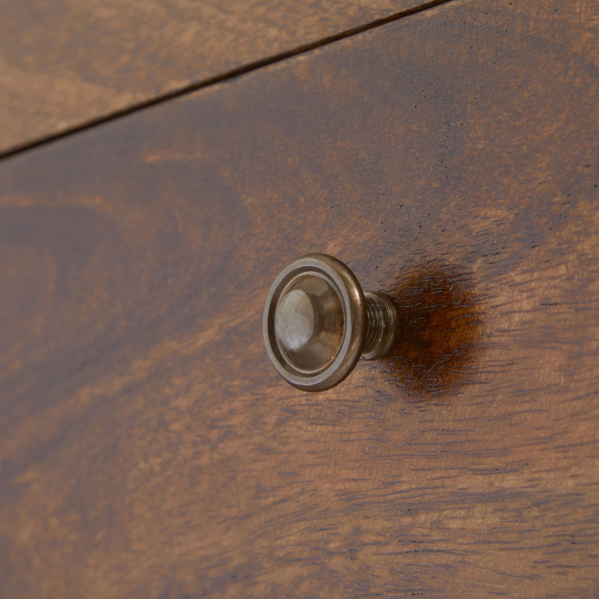 Century Handmade Solid Wood 2 drawer chestnut mini bedside table| malletandplane.com