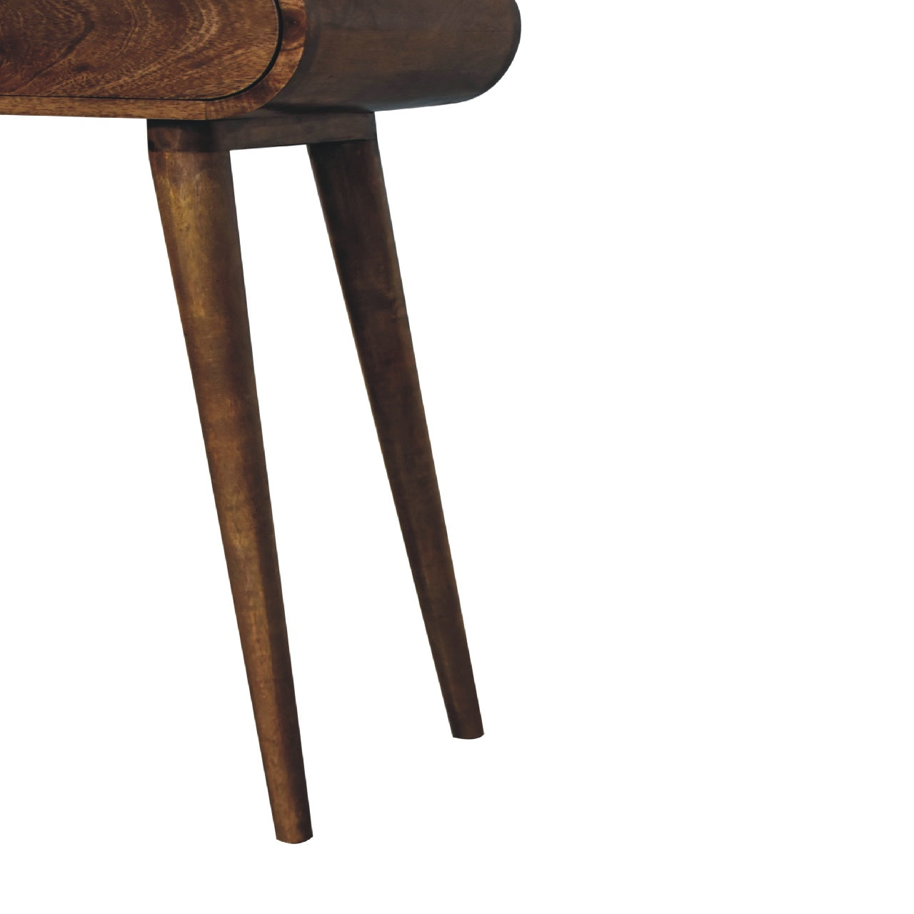 Mini Newton Grey Washed Compact Solid Wood Console Table | MalletandPlane.com