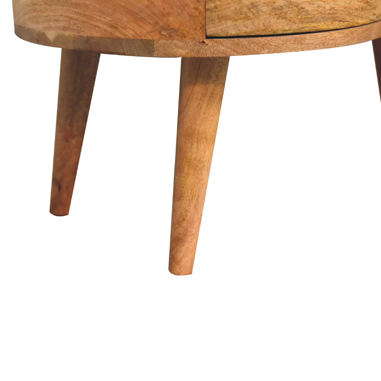 Brooklyn Solid Wood Curved Natural Oak-ish Coffee Table | MalletandPlane.com