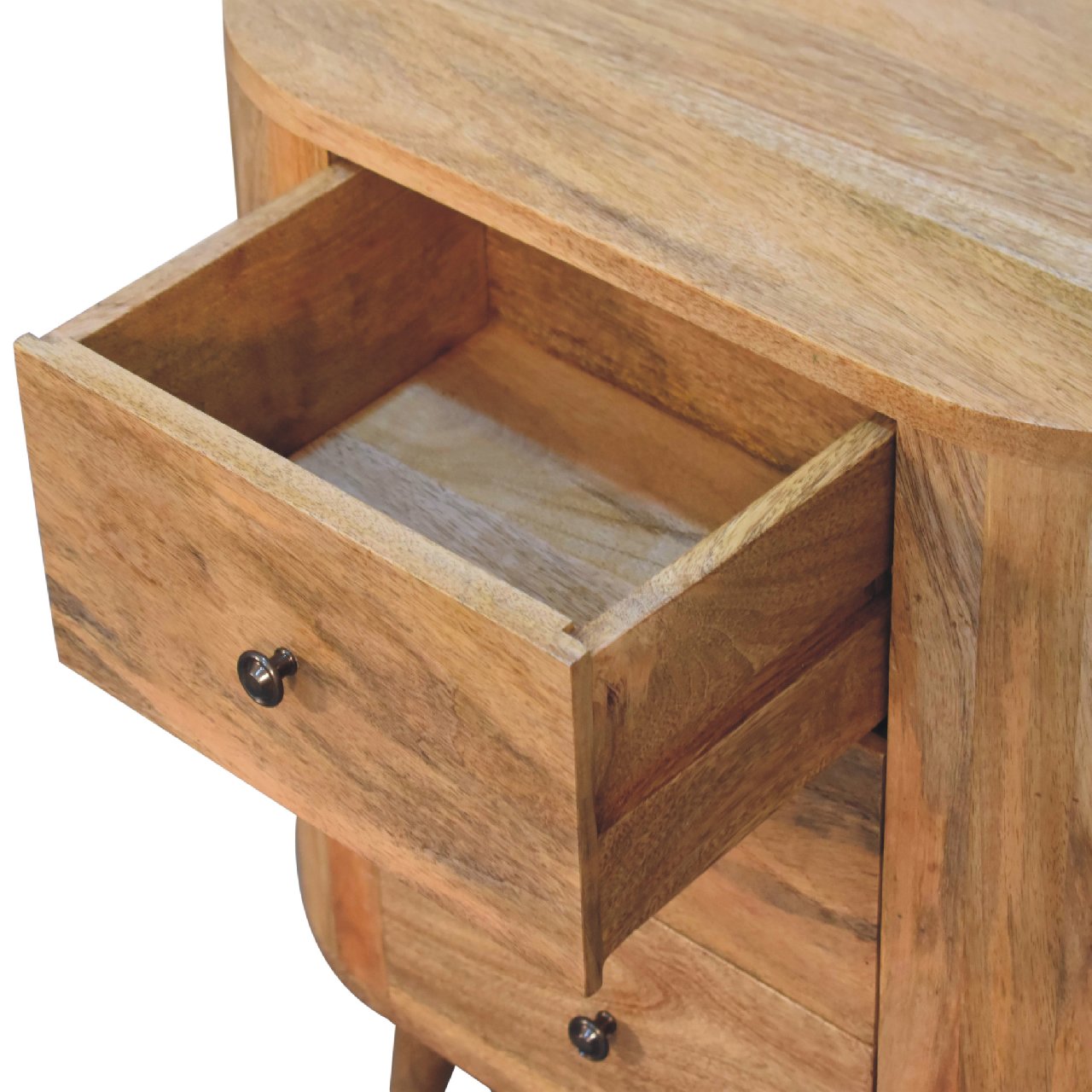 STOCKWELL Mini Oak-ish 3 Drawer Cabinet | MalletandPlane.com