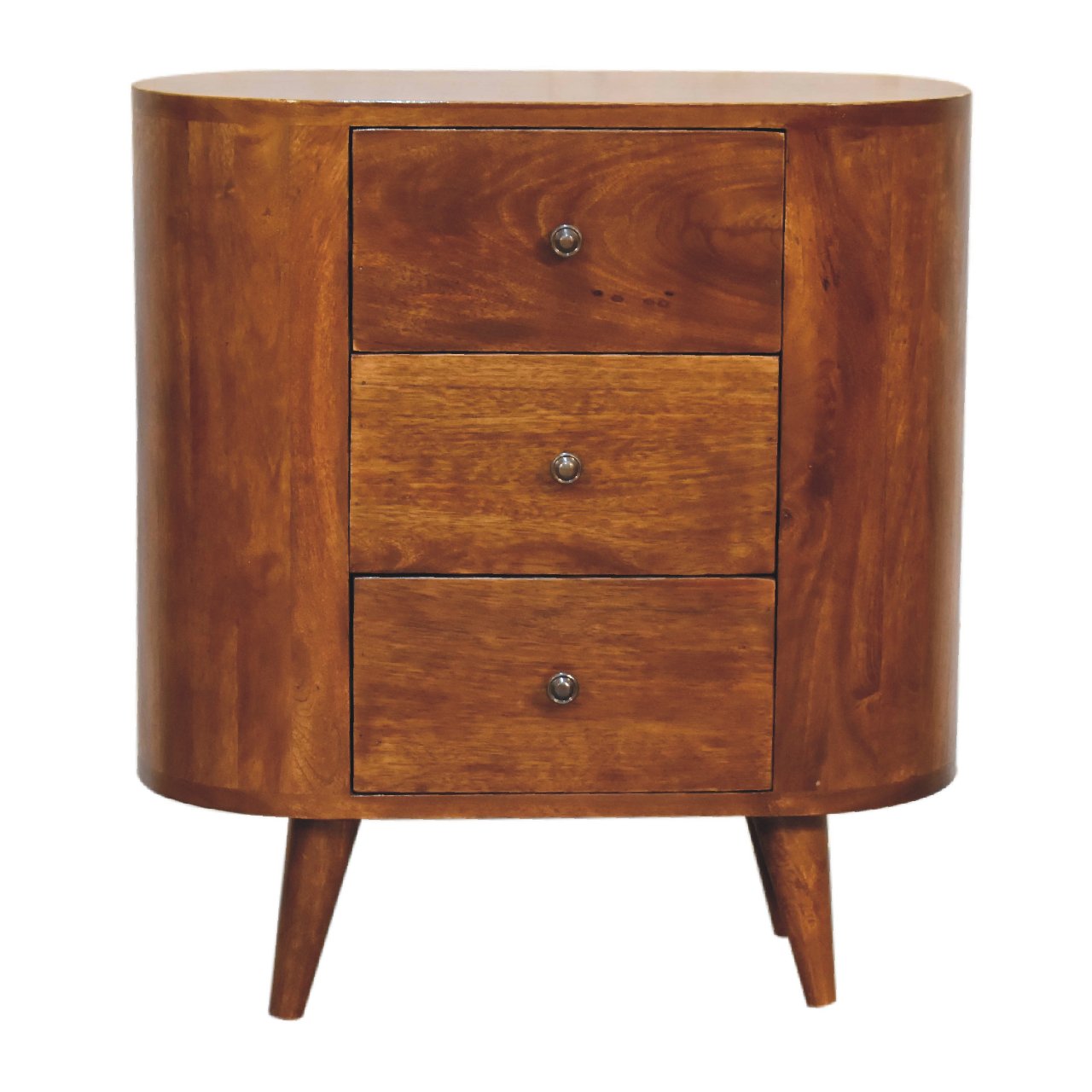 STOCKWELL Mini Chestnut 3 Drawer Cabinet | MalletandPlane.com