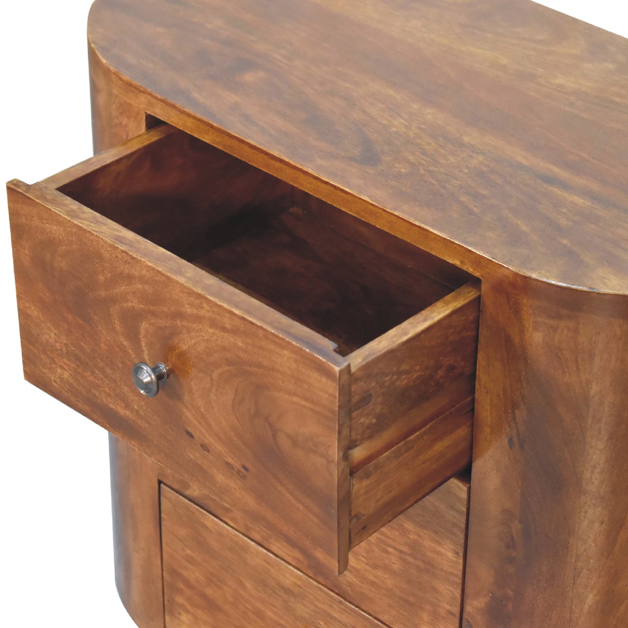 STOCKWELL Mini Chestnut 3 Drawer Cabinet | MalletandPlane.com